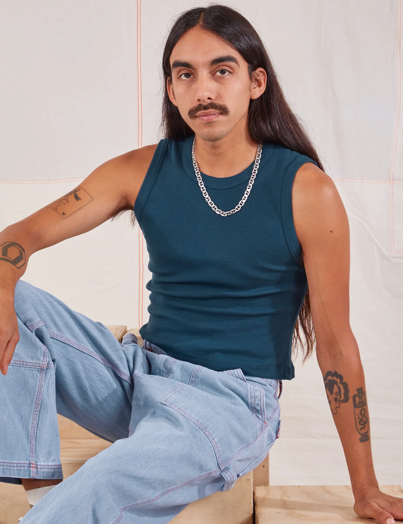 Muscle Tee - Lagoon - Image 18