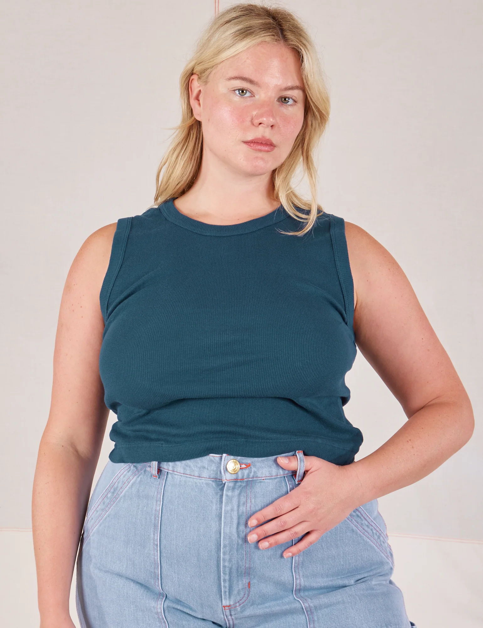 Muscle Tee - Lagoon - Image 21