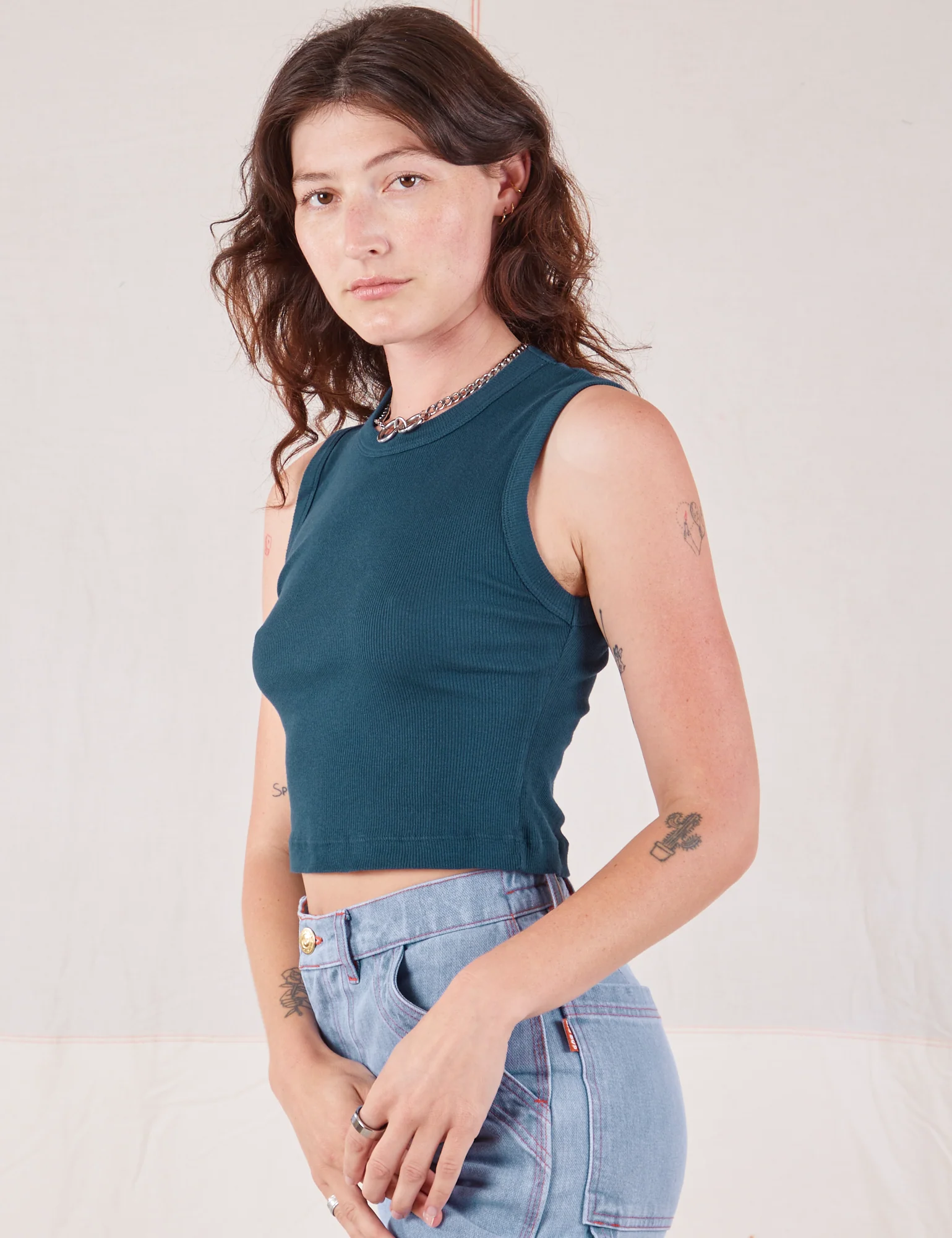 Muscle Tee - Lagoon - Image 5