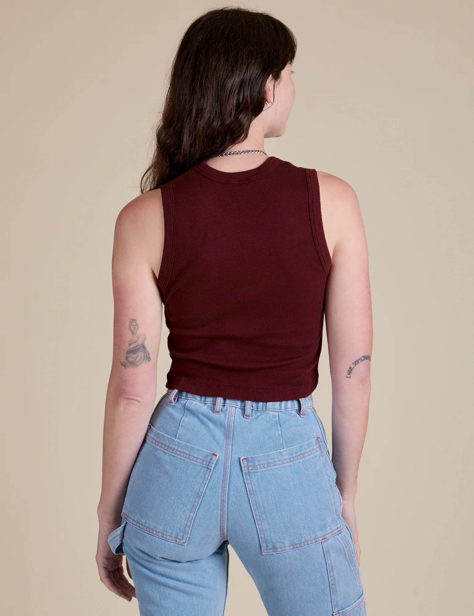 Muscle Tee - Red Wine - Image 16
