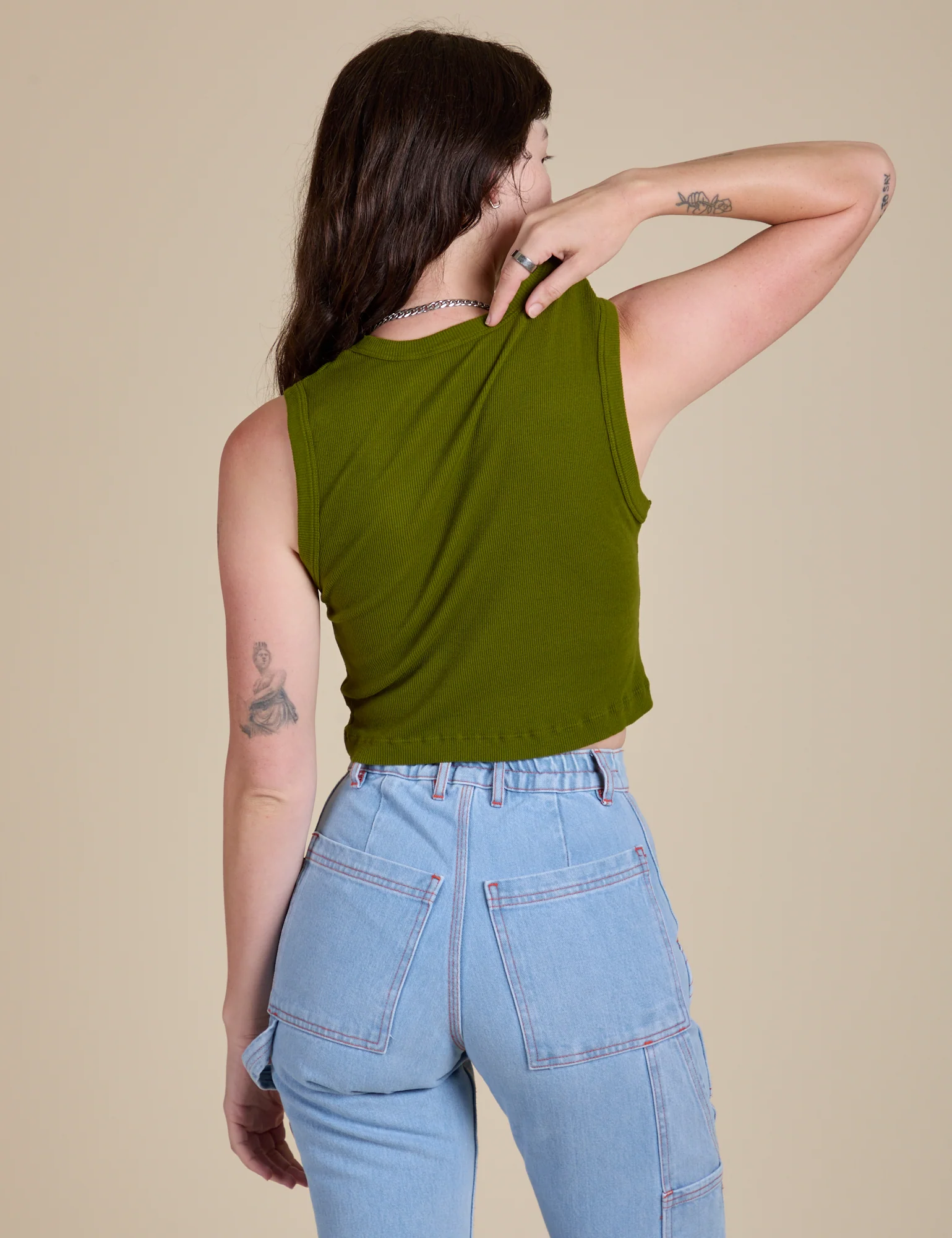 Muscle Tee - Summer Olive - Image 15