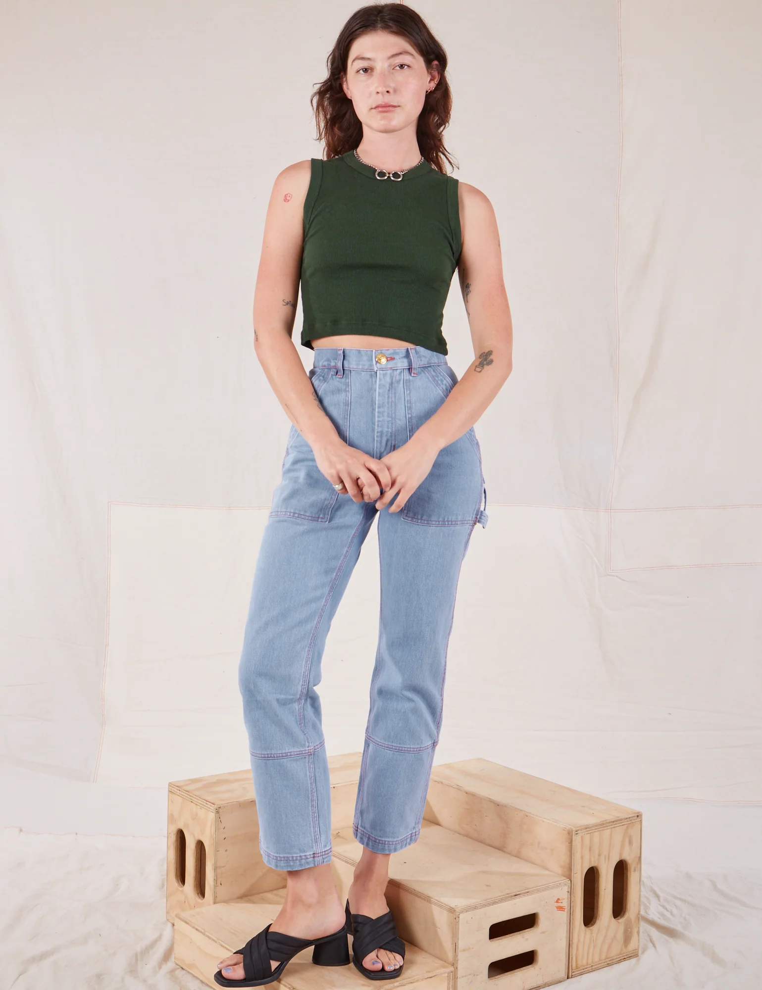 Muscle Tee - Swamp Green - Image 3