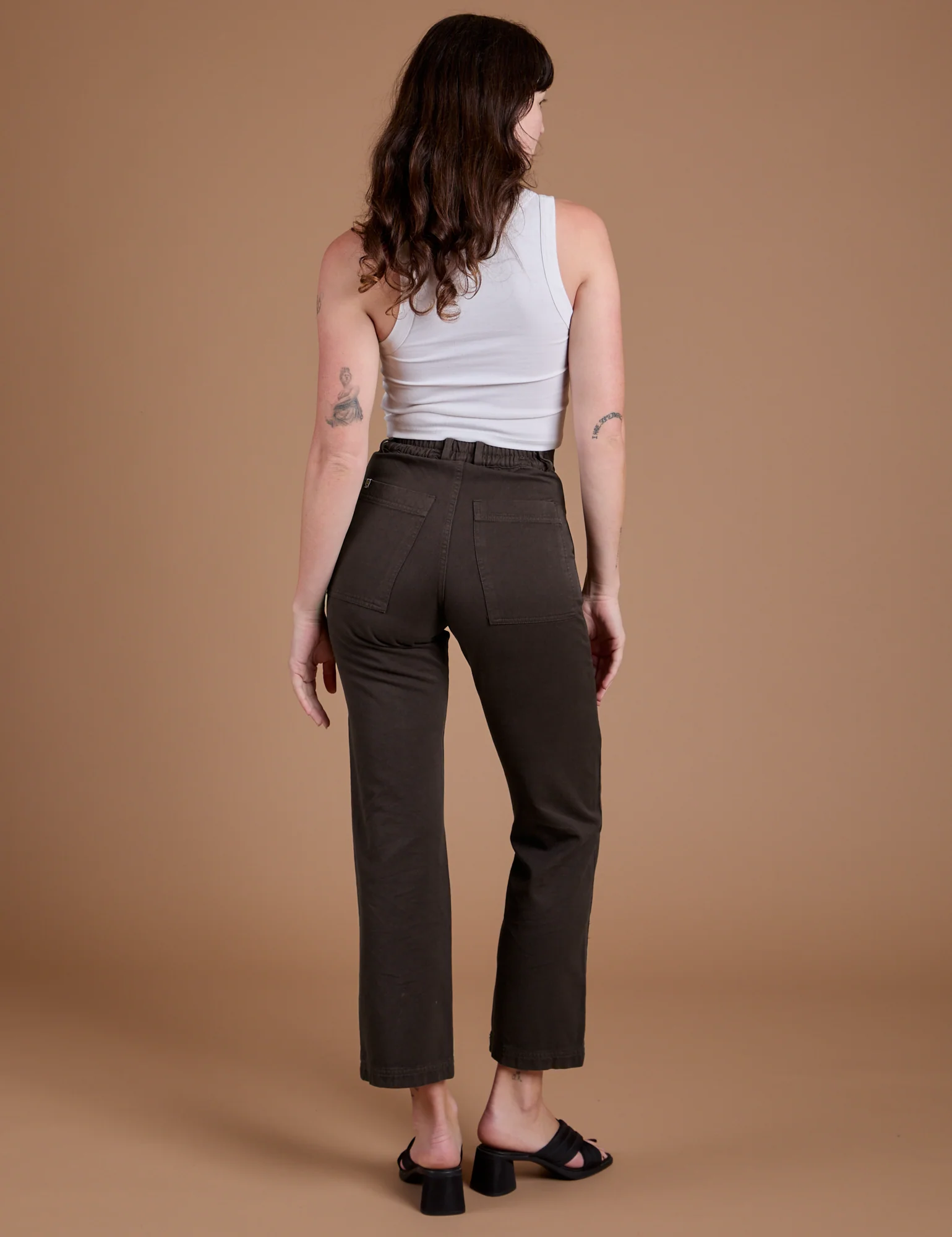 Organic Work Pants - Espresso Brown - Image 7
