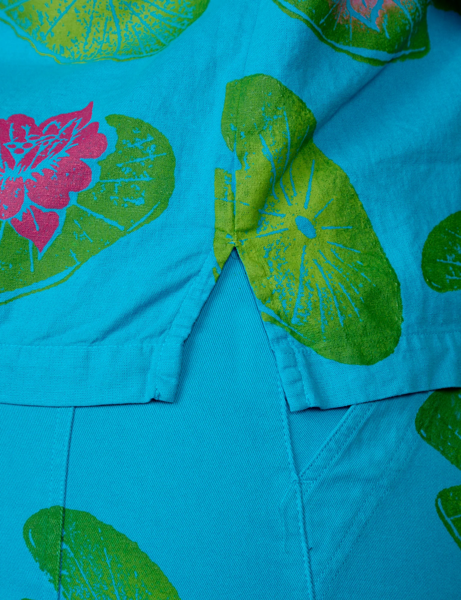 Paintstamped Pantry Button-Up - Lilypad *FINAL SALE* - Image 7