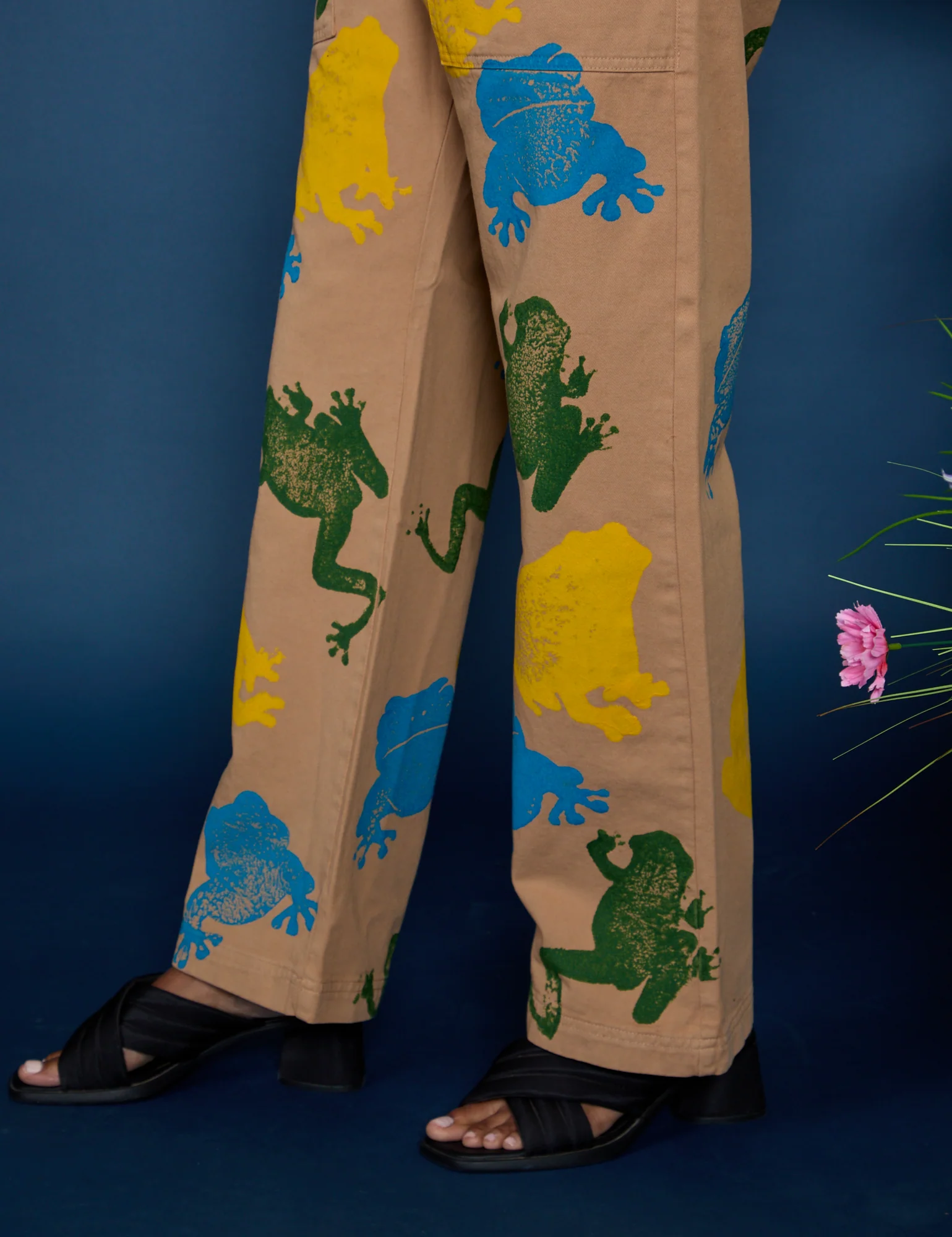 Paintstamped Work Pants - Froggy *FINAL SALE* - Image 12