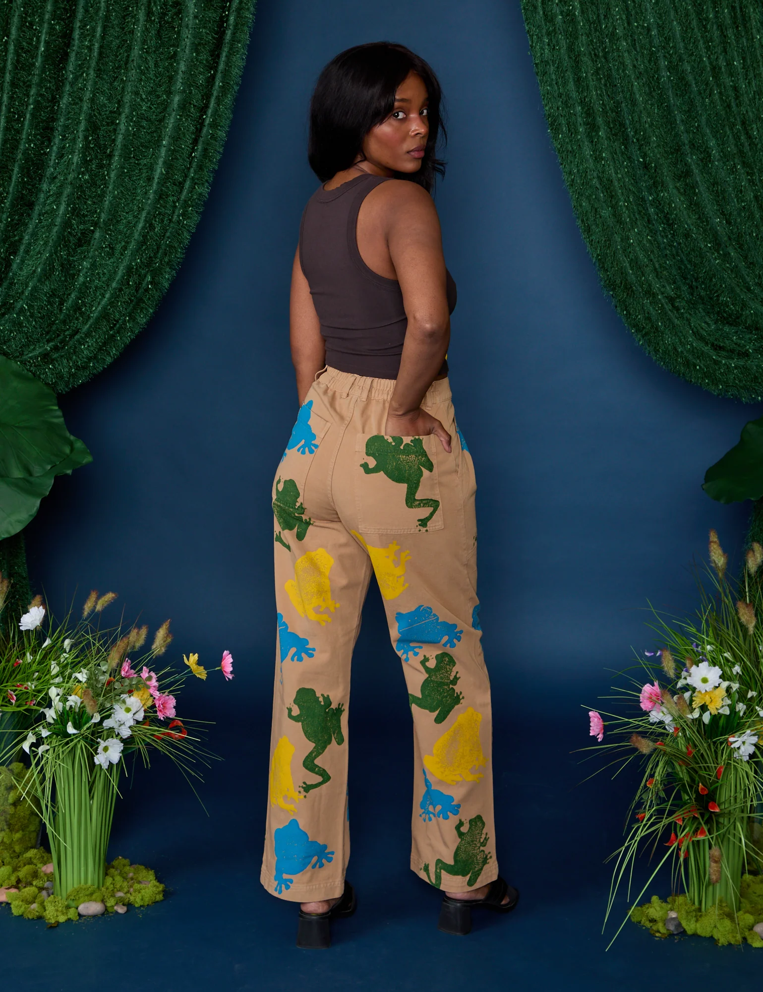 Paintstamped Work Pants - Froggy *FINAL SALE* - Image 13