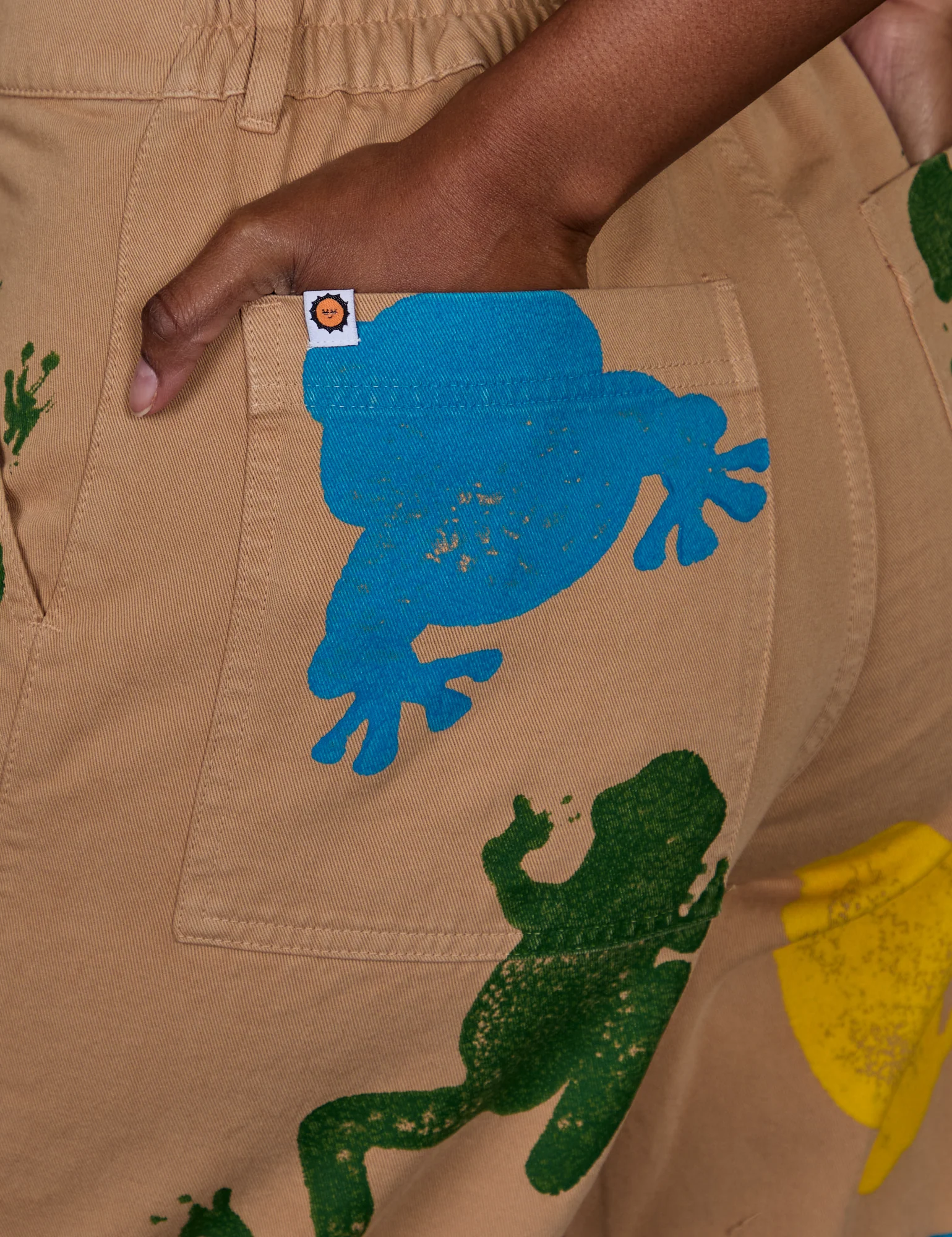 Paintstamped Work Pants - Froggy *FINAL SALE* - Image 14