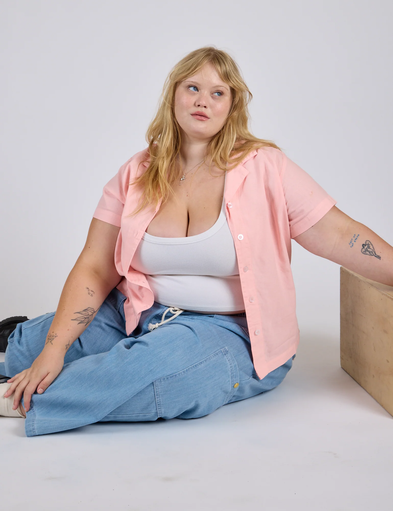 Pantry Button-Up - Baby Pink *FINAL SALE* - Image 7