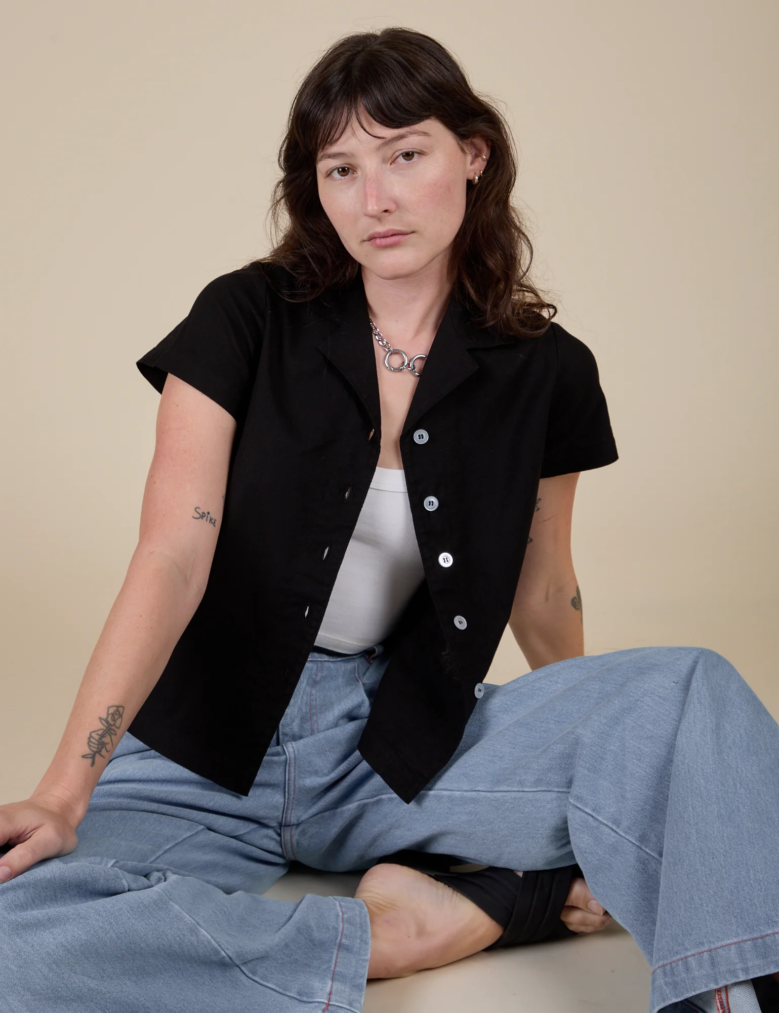 Pantry Button-Up - Basic Black - Image 25