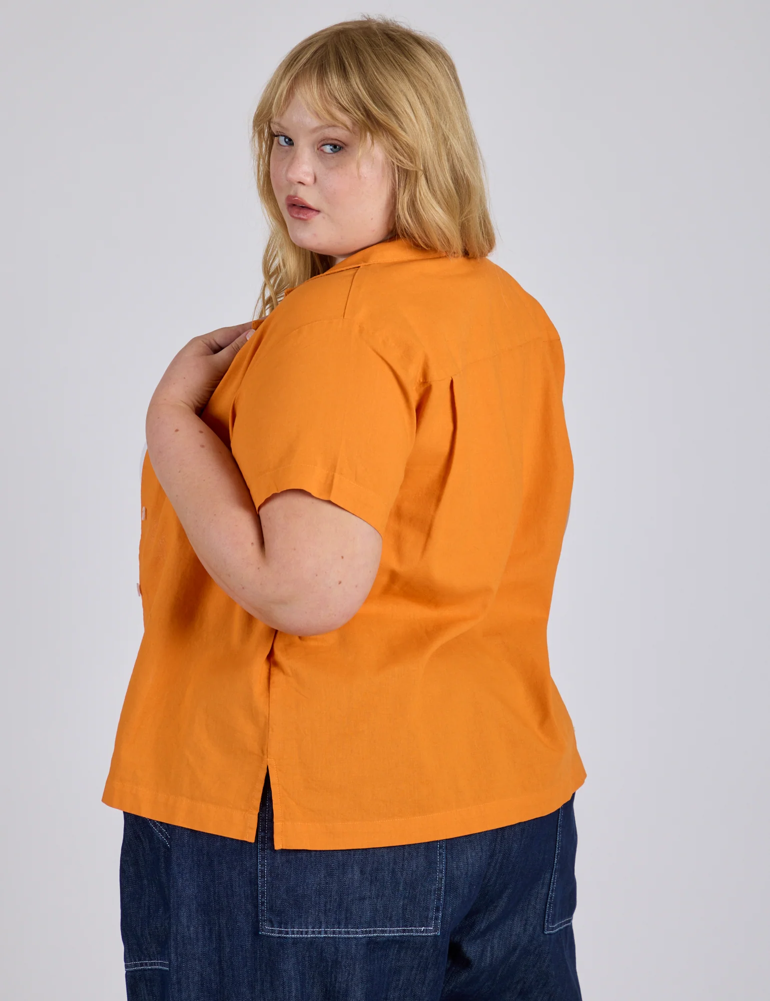 Pantry Button-Up - Creamsicle Orange *FINAL SALE* - Image 16