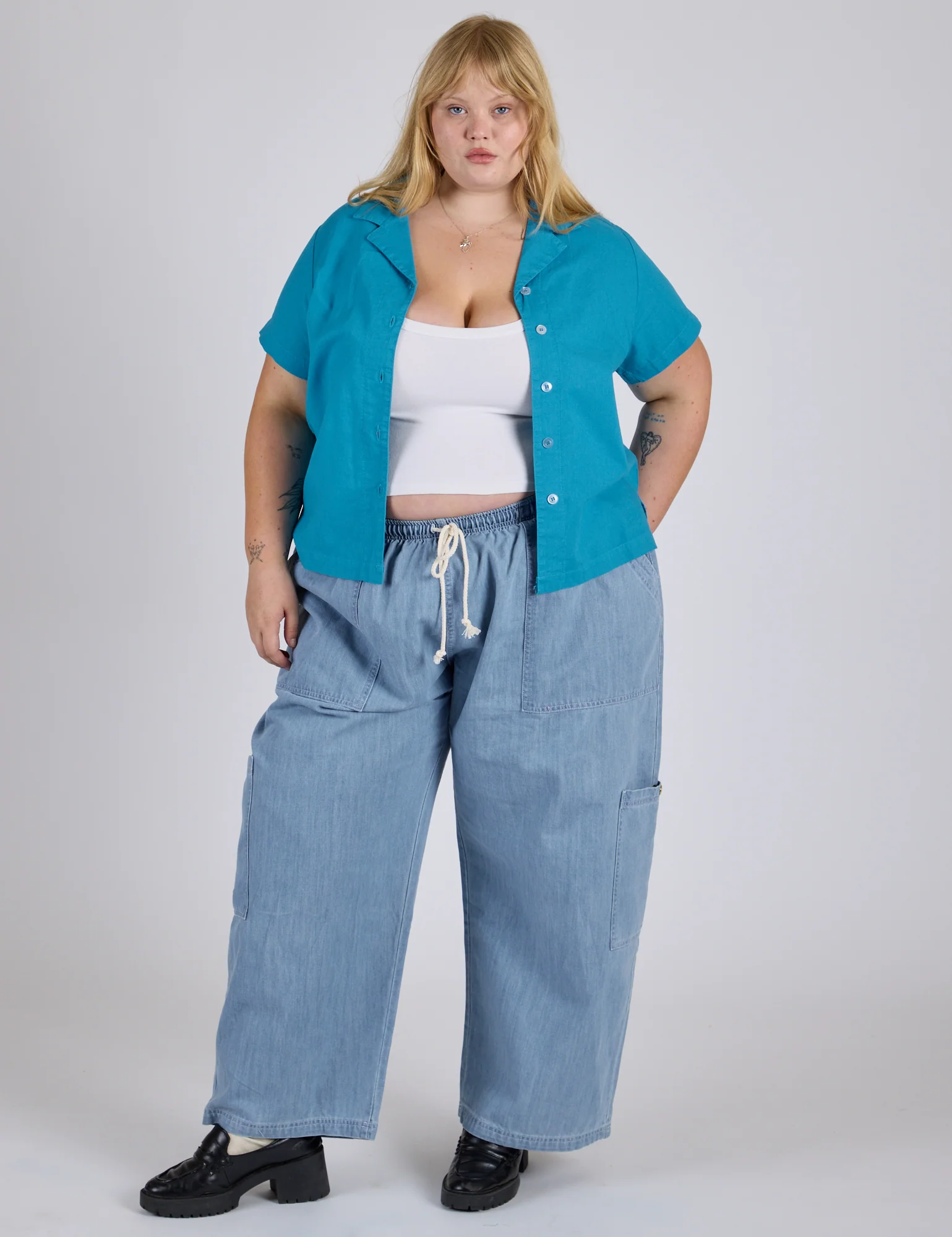 Pantry Button-Up - Hawaiian Blue *FINAL SALE* - Image 11