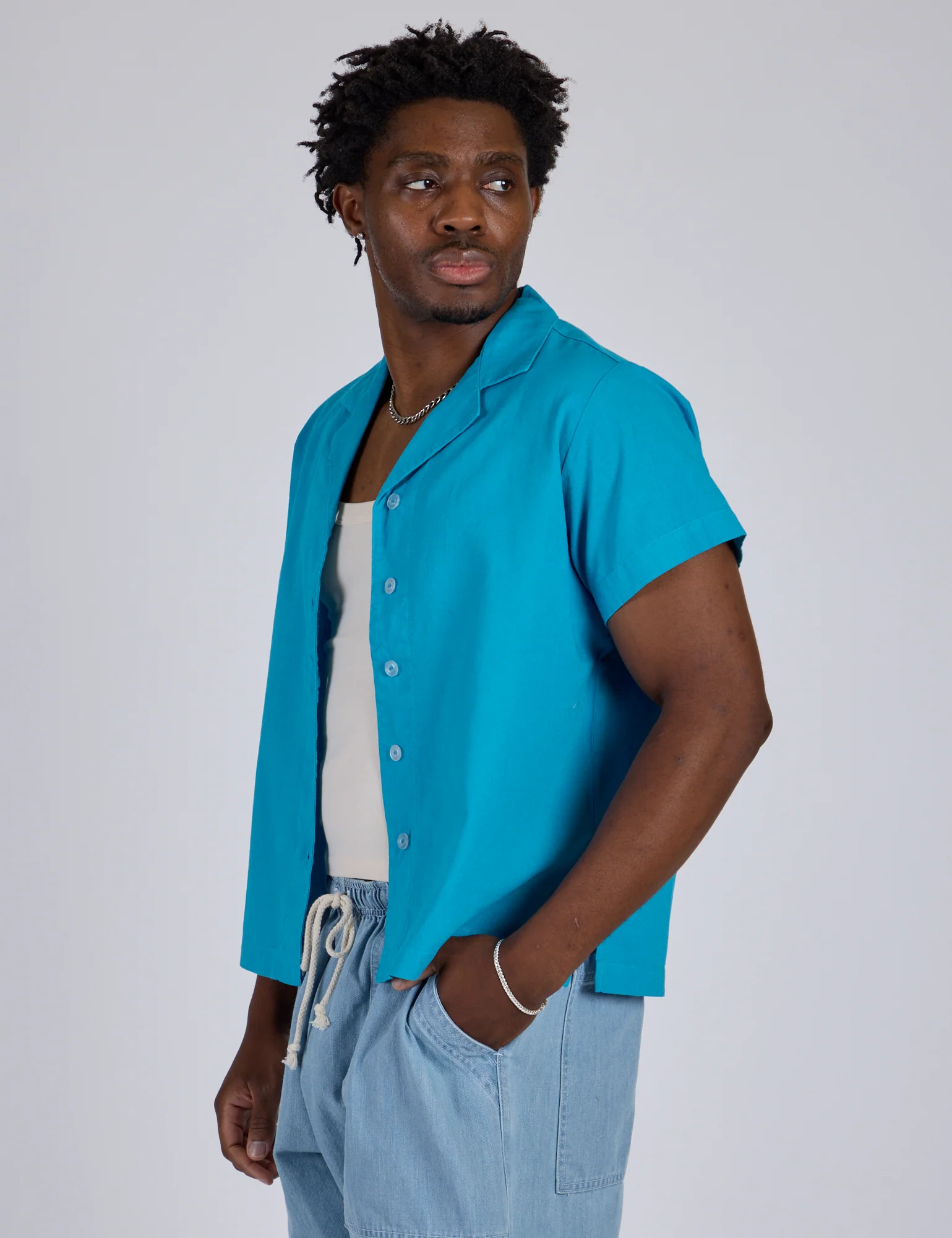 Pantry Button-Up - Hawaiian Blue *FINAL SALE* - Image 17