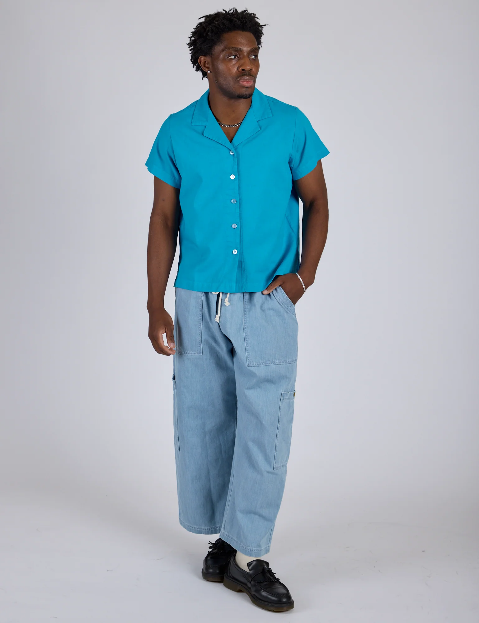 Pantry Button-Up - Hawaiian Blue *FINAL SALE* - Image 23