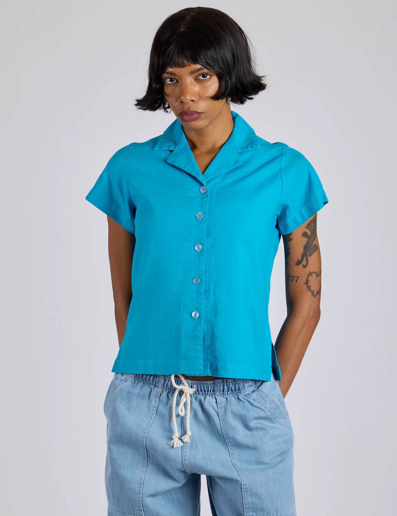 Pantry Button-Up - Hawaiian Blue *FINAL SALE* - Image 3