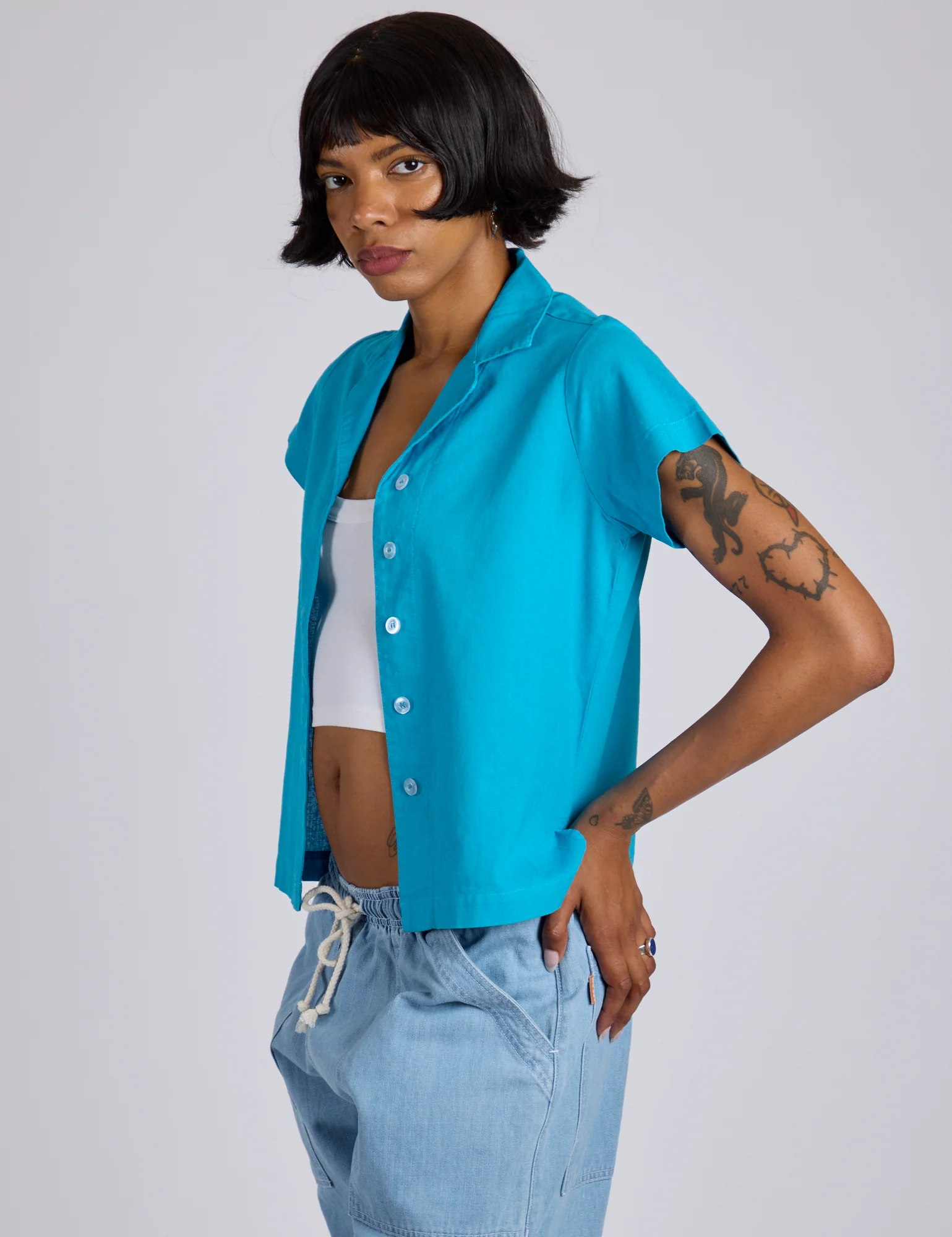 Pantry Button-Up - Hawaiian Blue *FINAL SALE* - Image 7