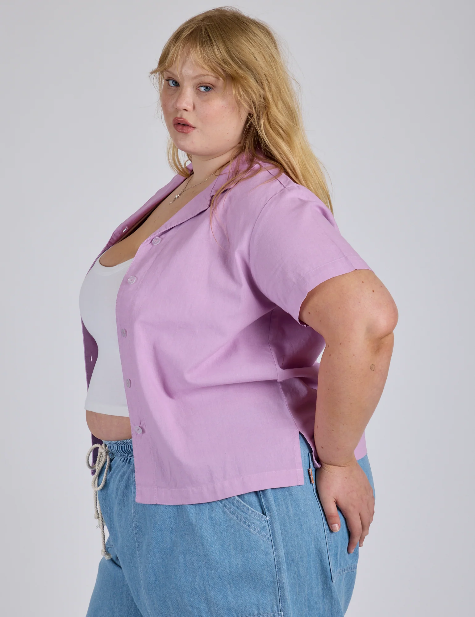 Pantry Button-Up - Lilac Purple *FINAL SALE* - Image 12