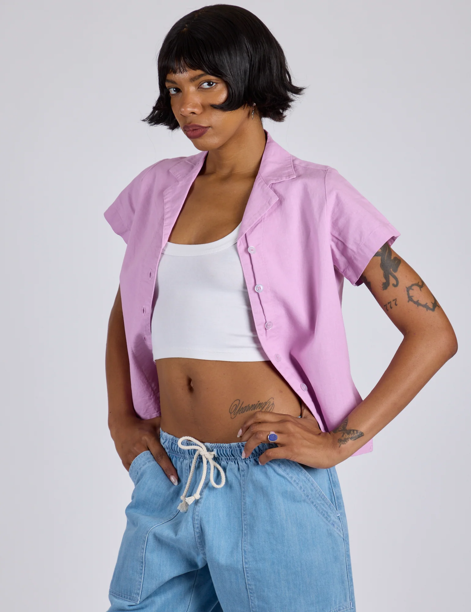 Pantry Button-Up - Lilac Purple *FINAL SALE* - Image 5