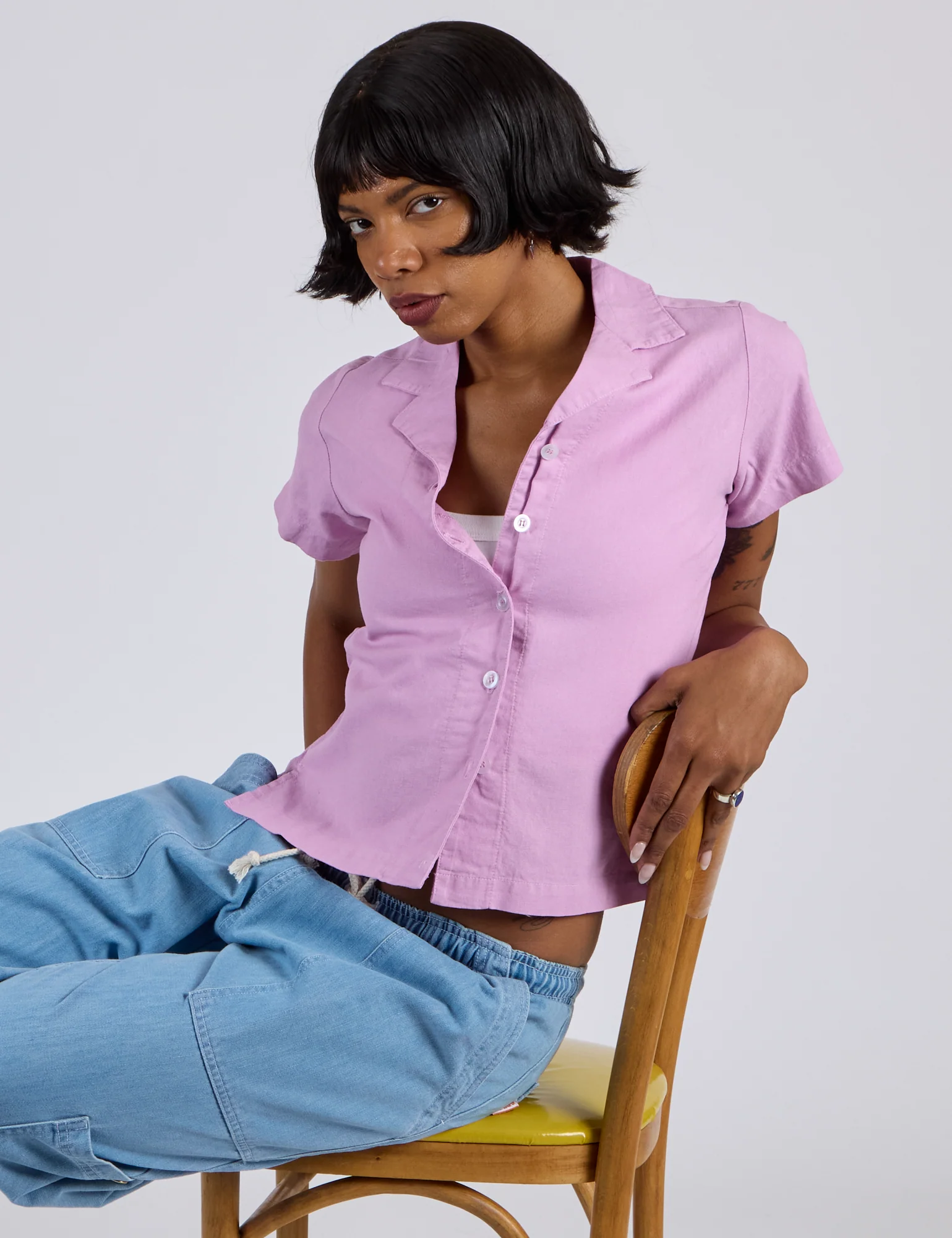 Pantry Button-Up - Lilac Purple *FINAL SALE* - Image 9