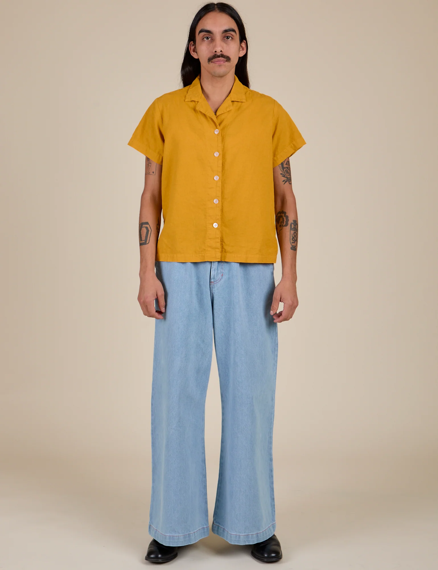 Pantry Button-Up - Mustard Yellow - Image 15