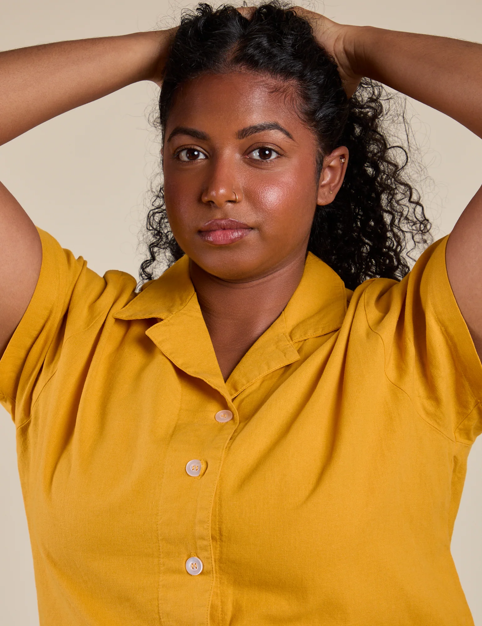 Pantry Button-Up - Mustard Yellow - Image 6