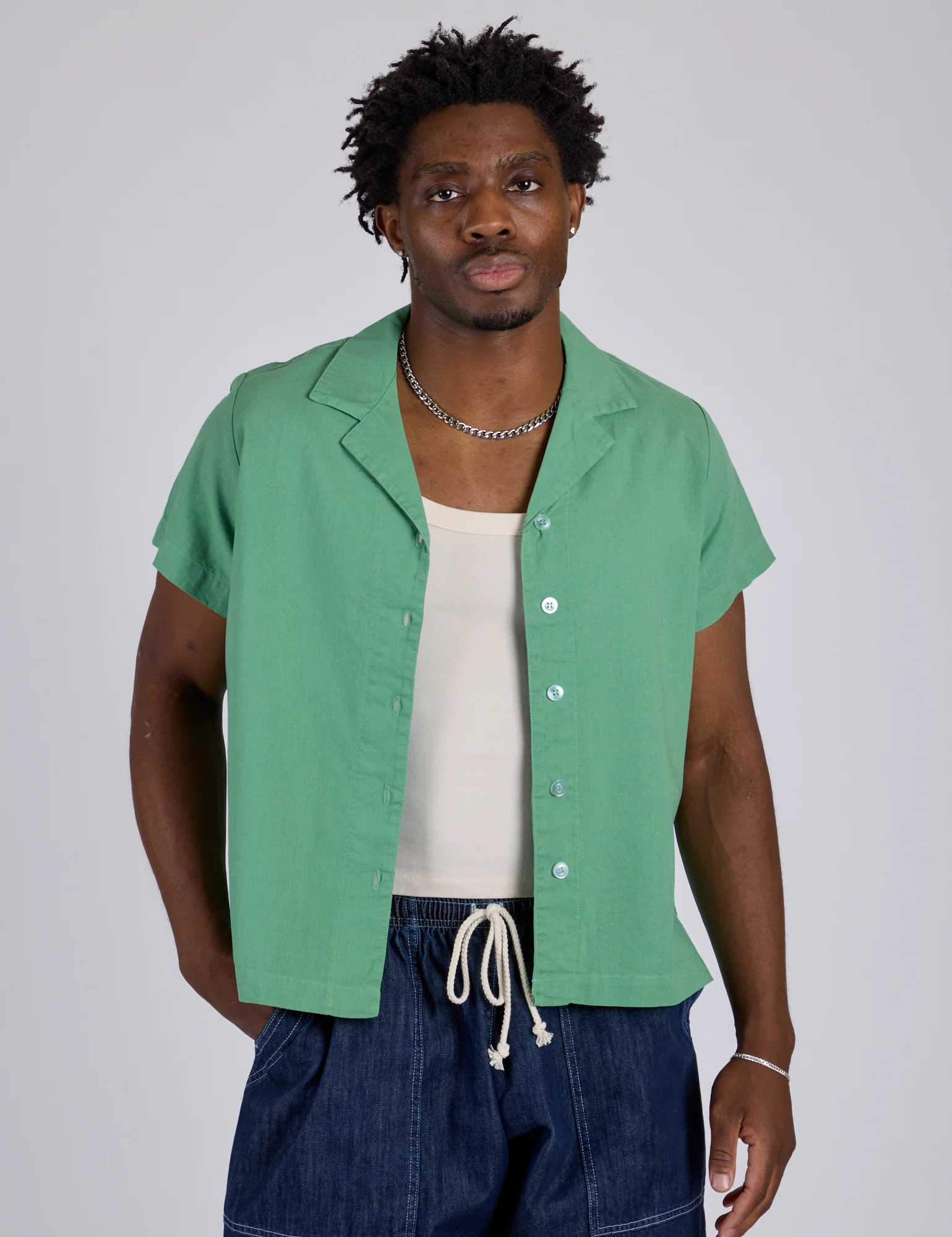 Pantry Button-Up - Seafoam Green *FINAL SALE* - Image 5