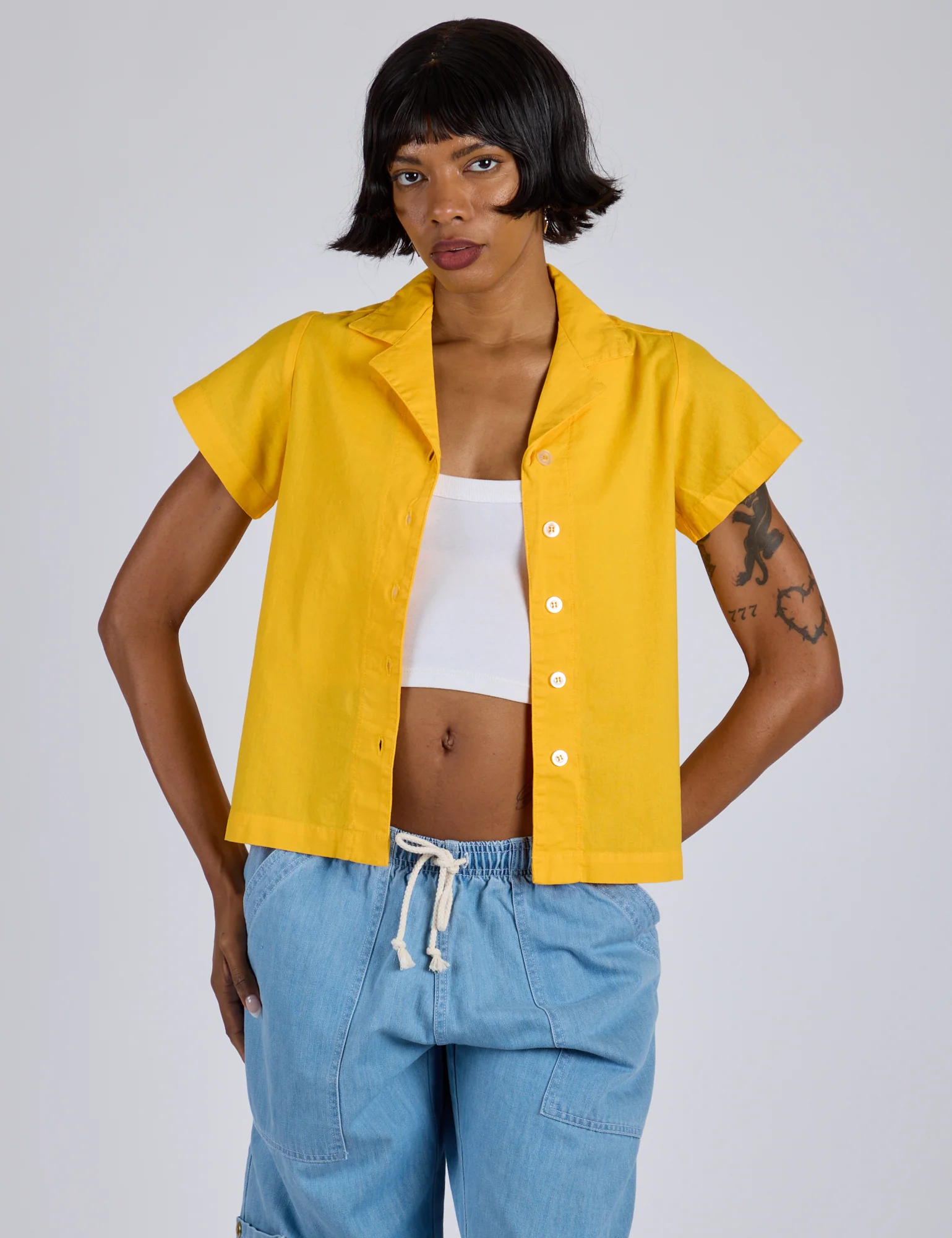 Pantry Button-Up - Sunshine Yellow *FINAL SALE* - Image 20