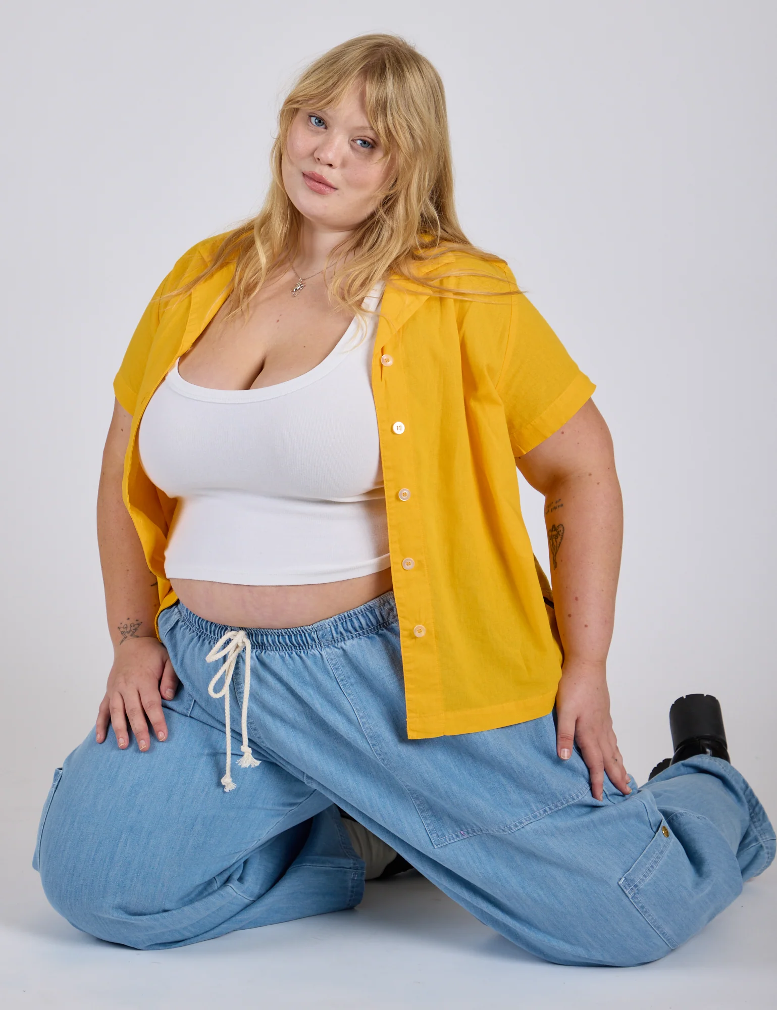Pantry Button-Up - Sunshine Yellow *FINAL SALE* - Image 3