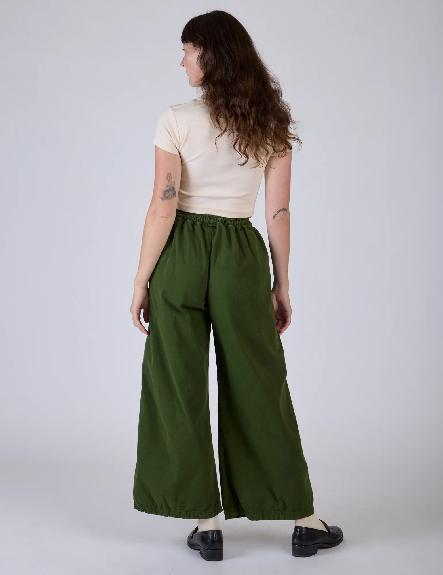 Pleated Pull-On Pants - Evergreen - Image 13