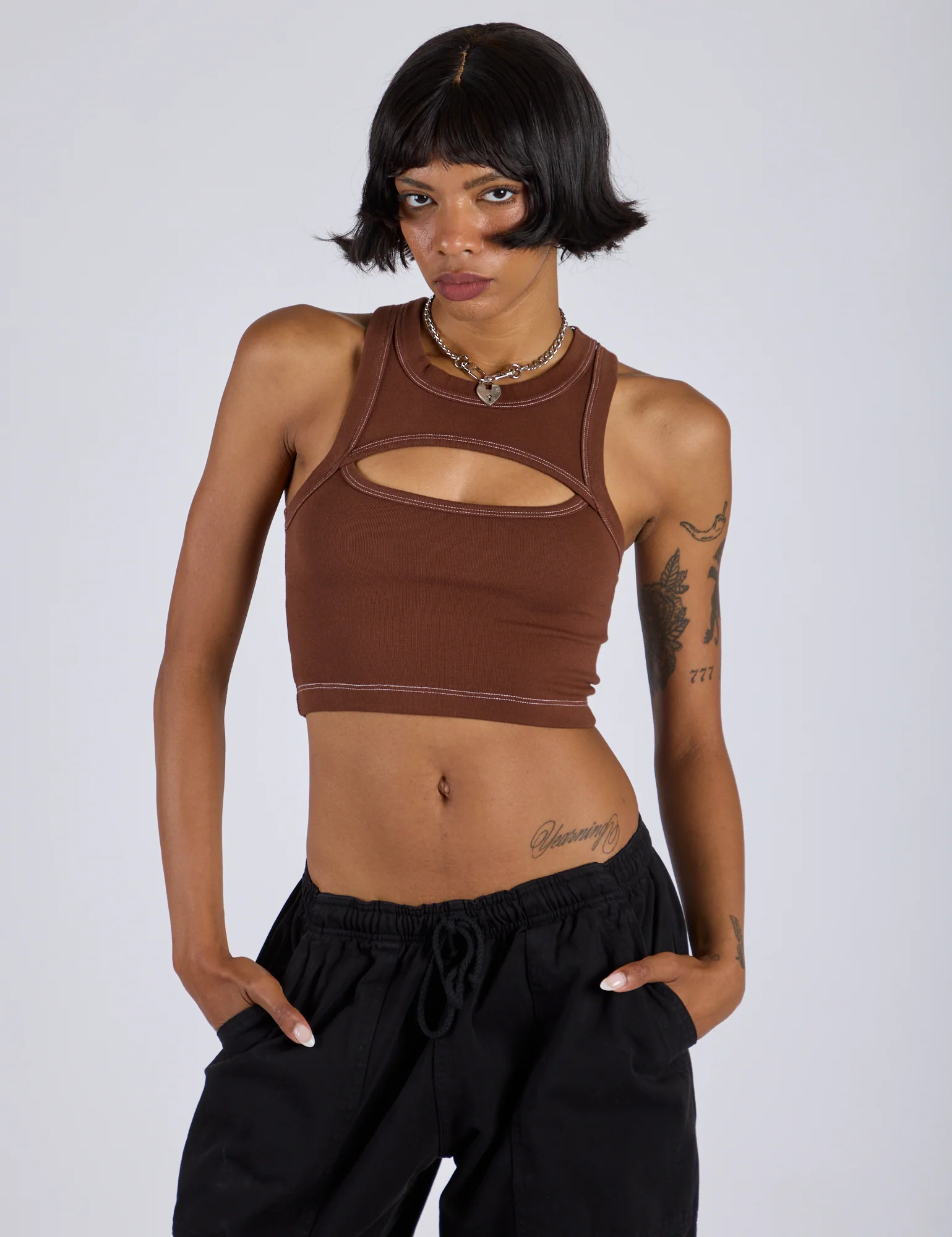 Porthole Tank - Fudgesicle Brown - Image 3