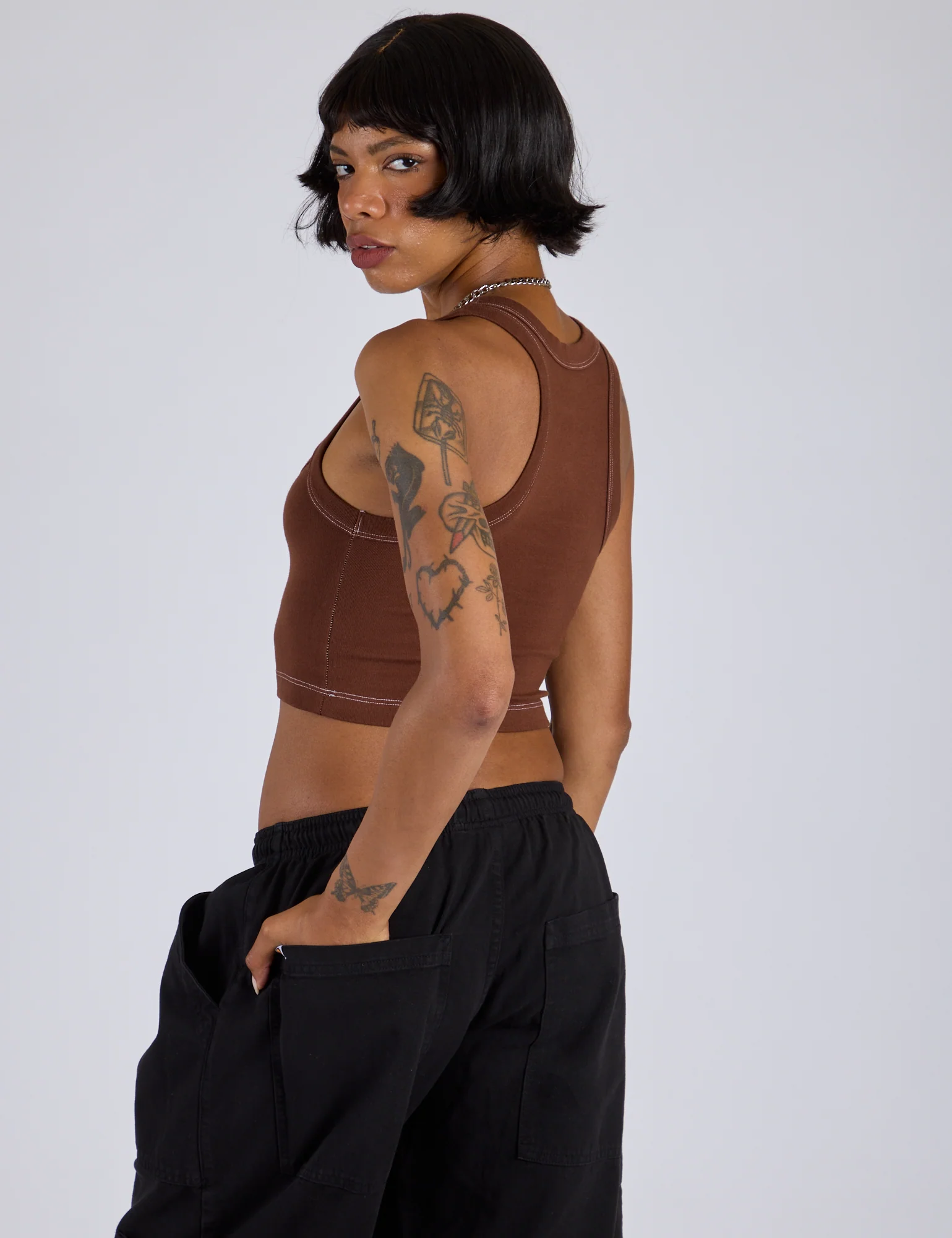 Porthole Tank - Fudgesicle Brown - Image 9