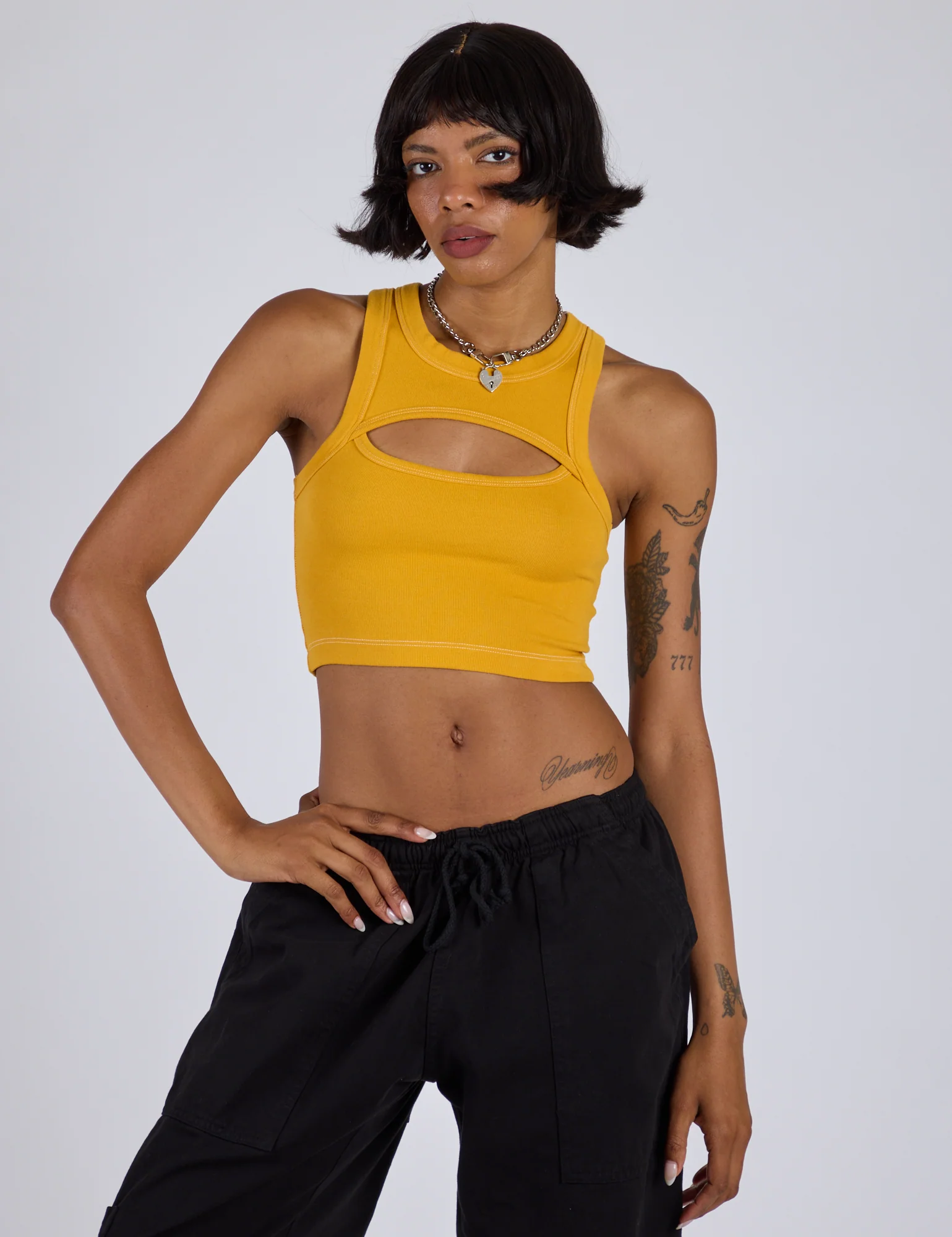 Porthole Tank - Mustard Yellow - Image 10