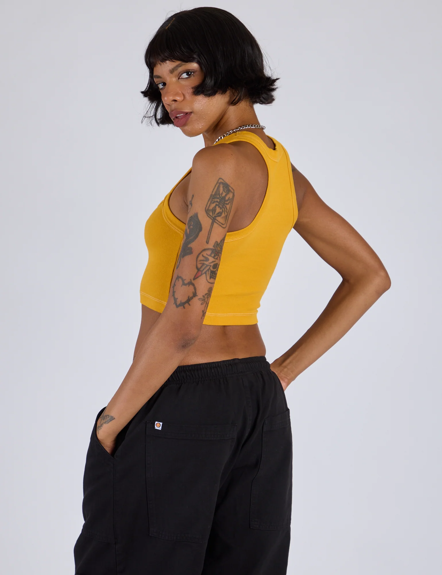 Porthole Tank - Mustard Yellow - Image 16