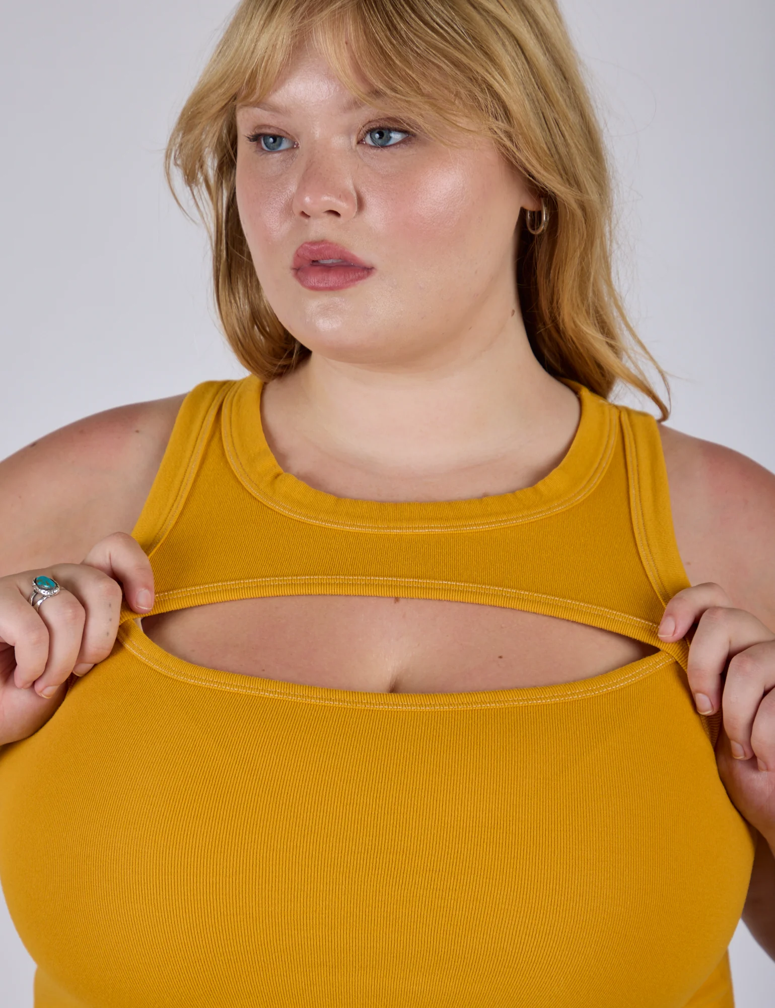 Porthole Tank - Mustard Yellow - Image 3