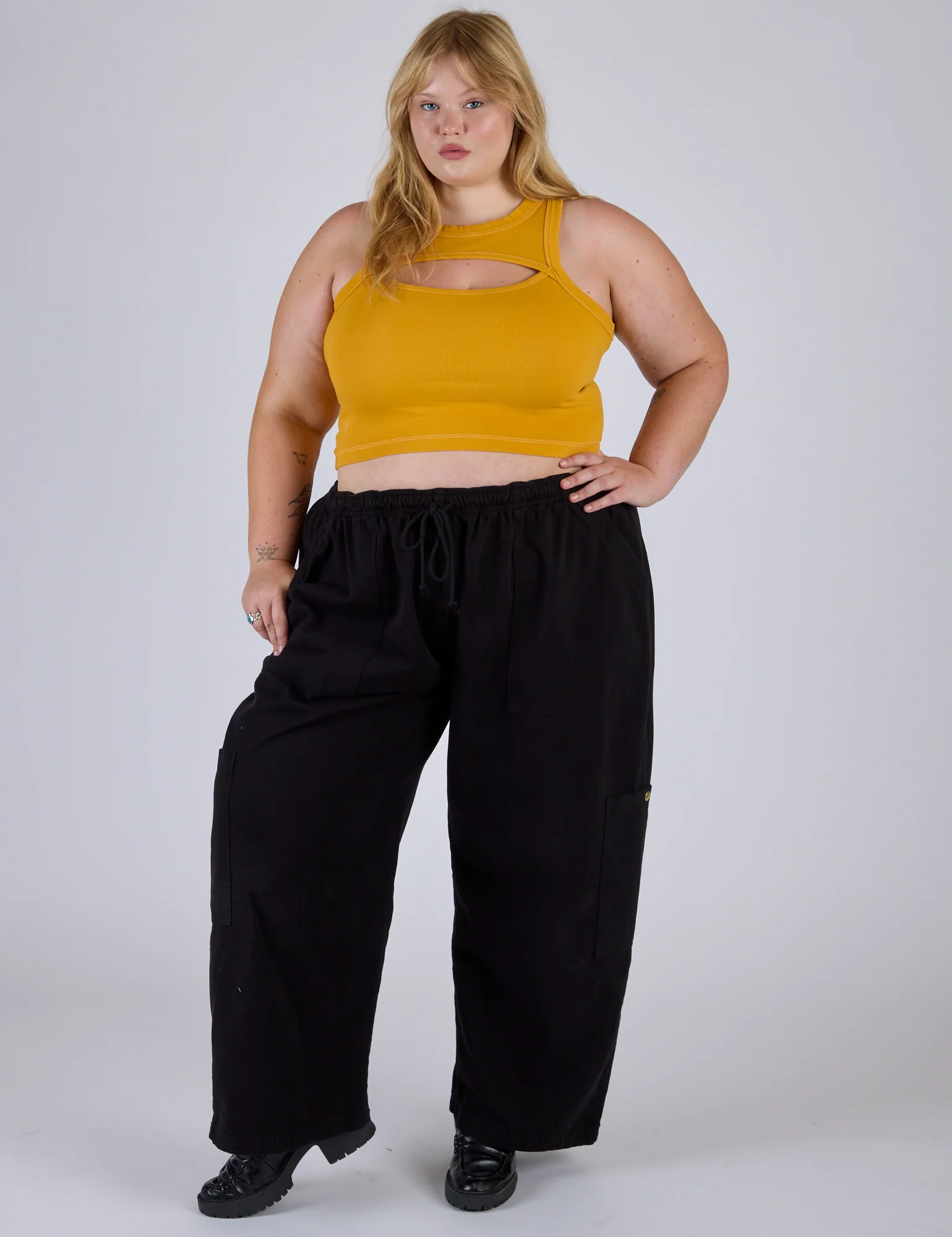 Porthole Tank - Mustard Yellow - Image 4
