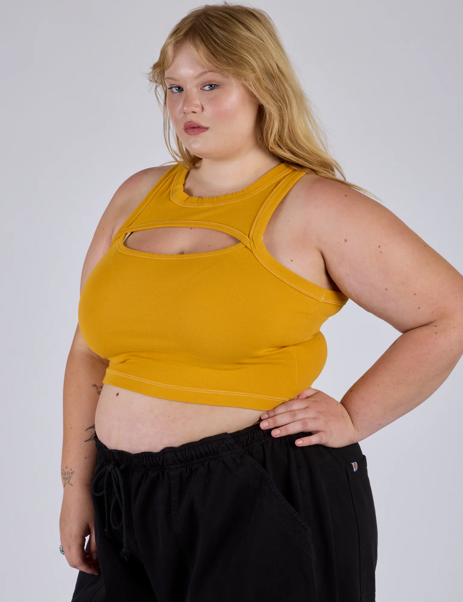 Porthole Tank - Mustard Yellow - Image 6