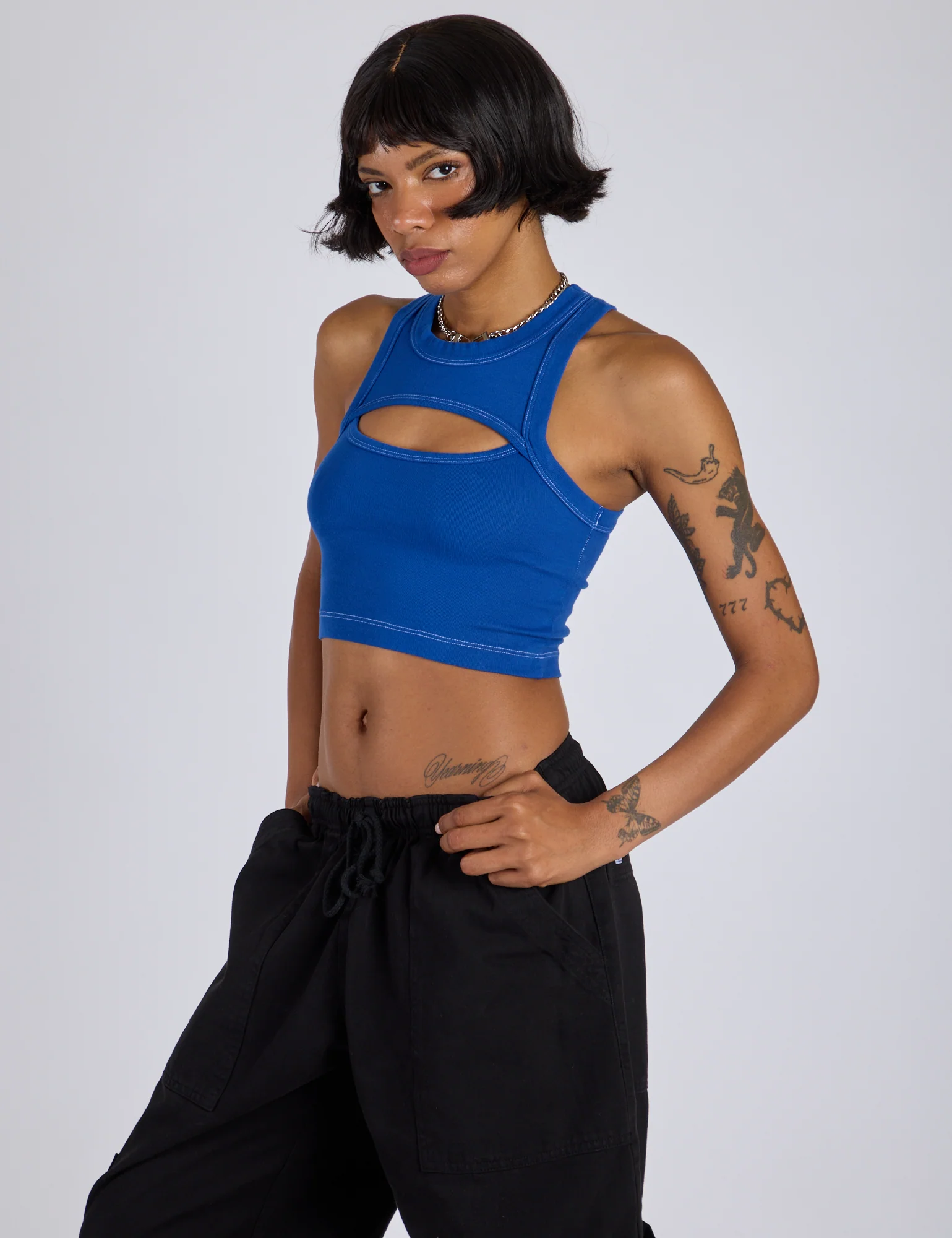 Porthole Tank - Royal Blue - Image 5