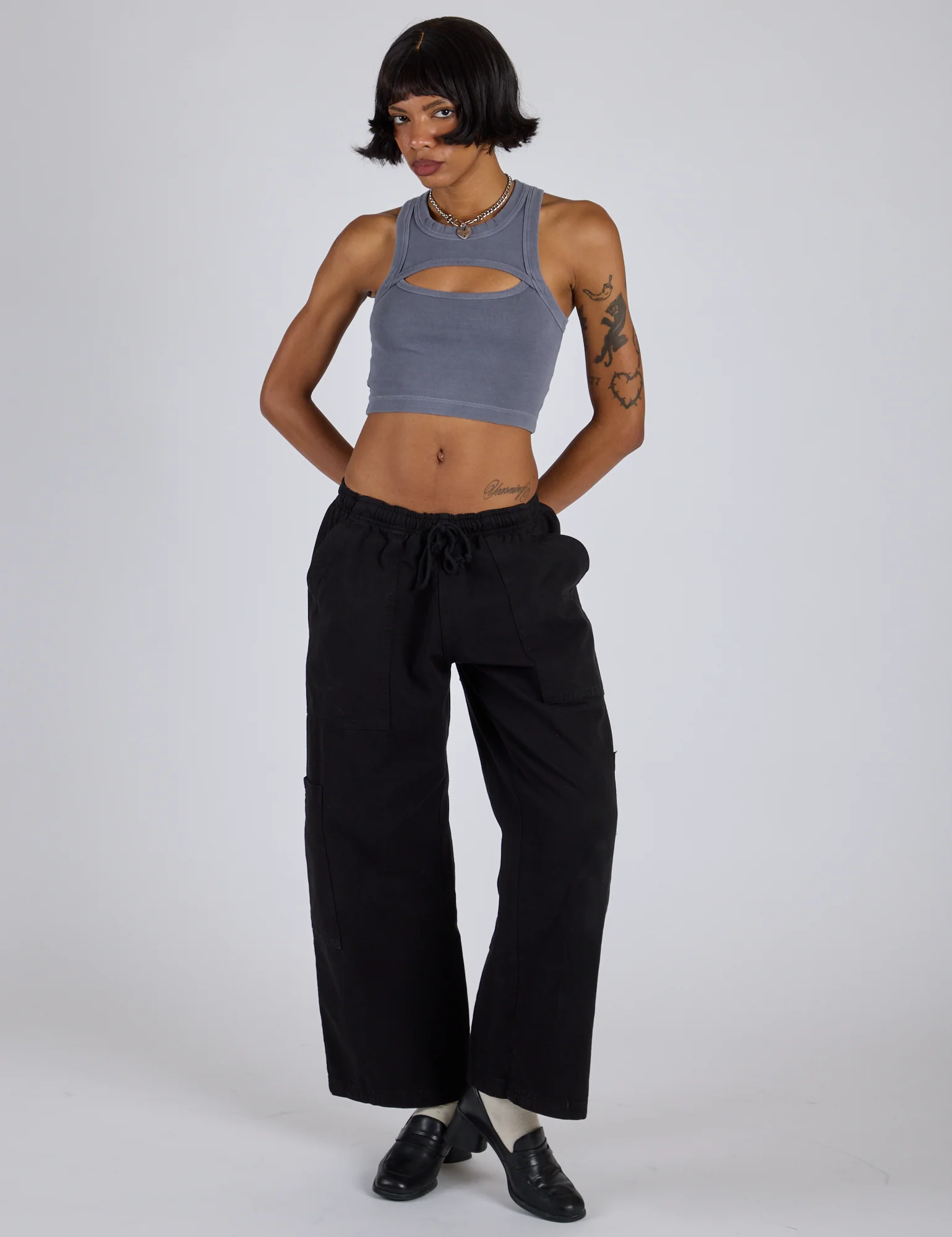Porthole Tank - Washed Grey - Image 10