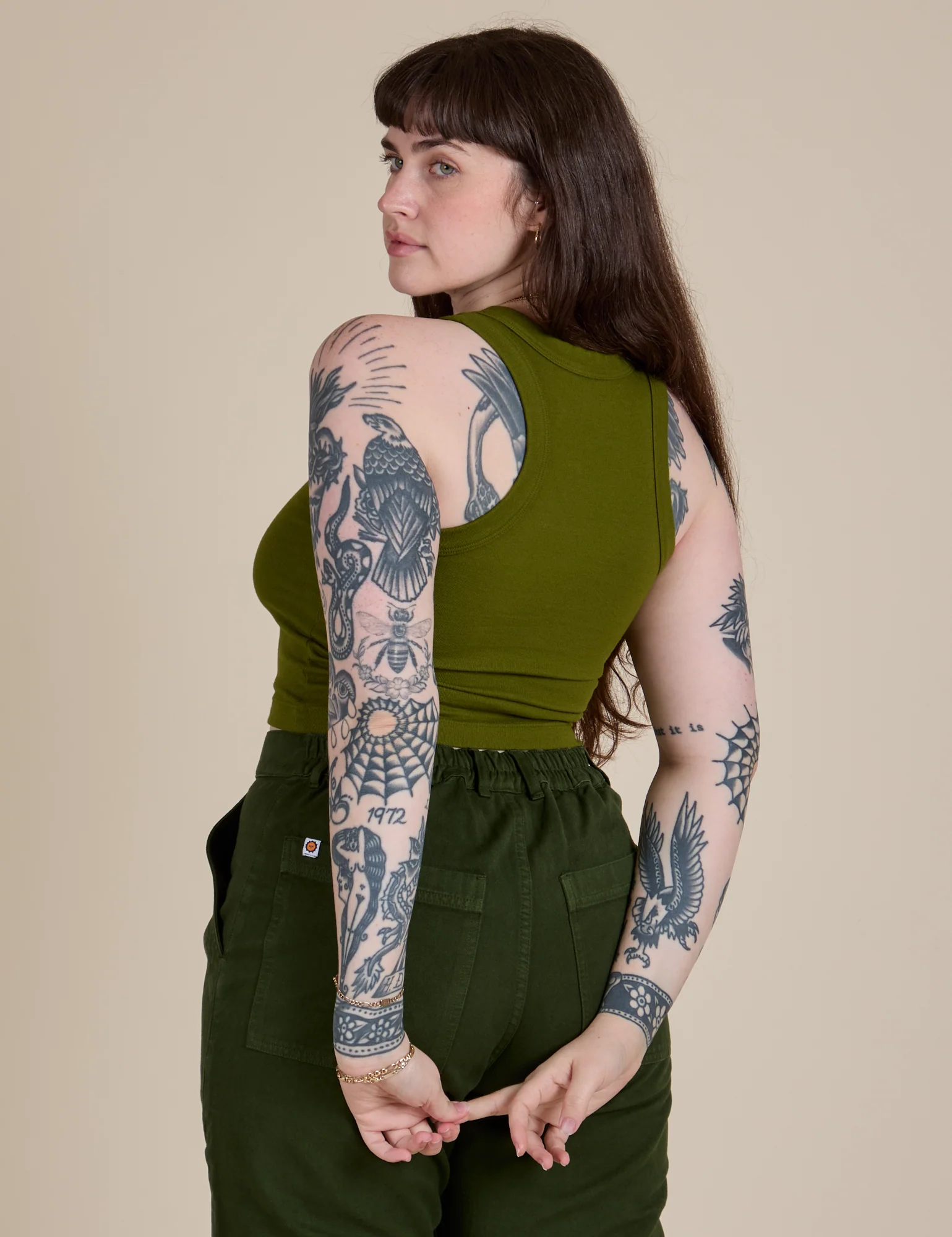 Racerback Tank - Summer Olive - Image 24