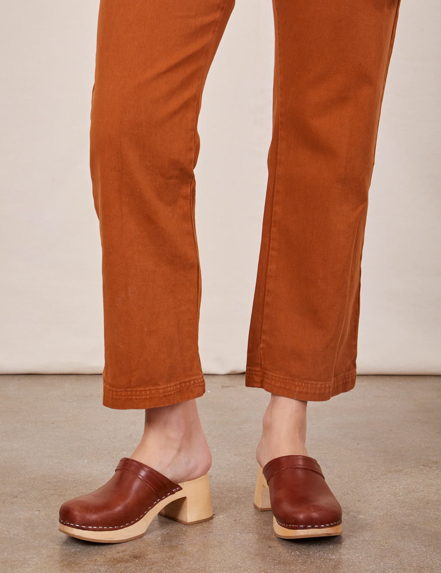 Short Sleeve Jumpsuit - Burnt Terracotta *FINAL SALE* - Image 7
