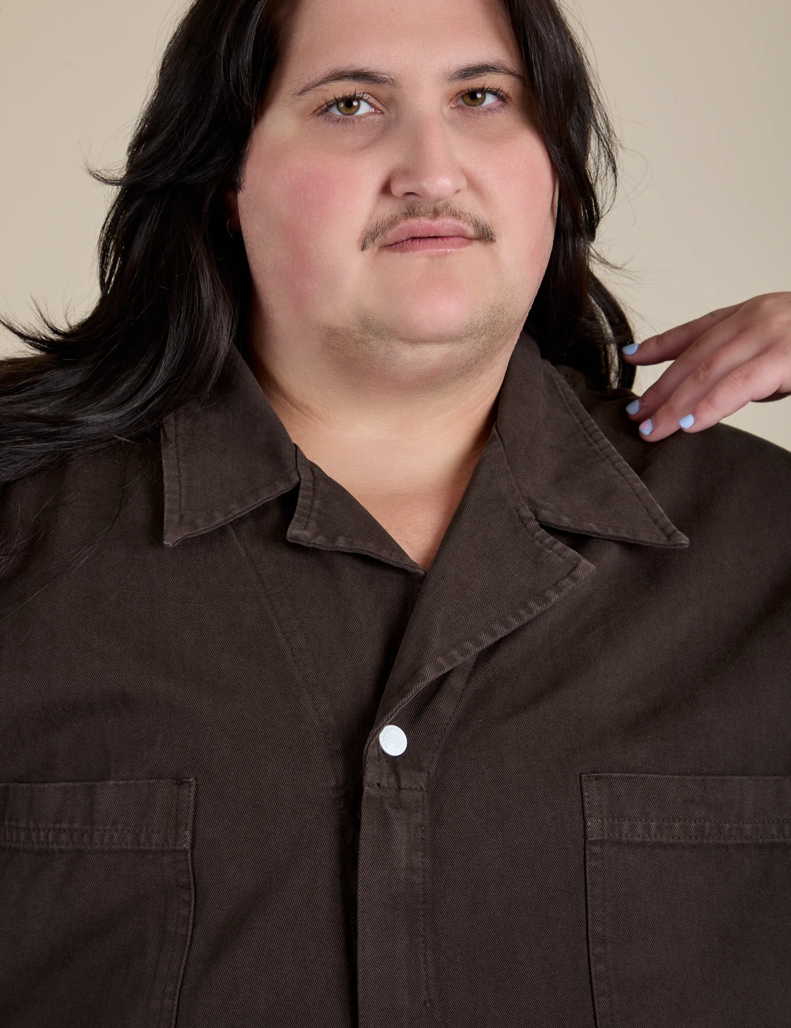 Short Sleeve Jumpsuit - Espresso Brown - Image 23