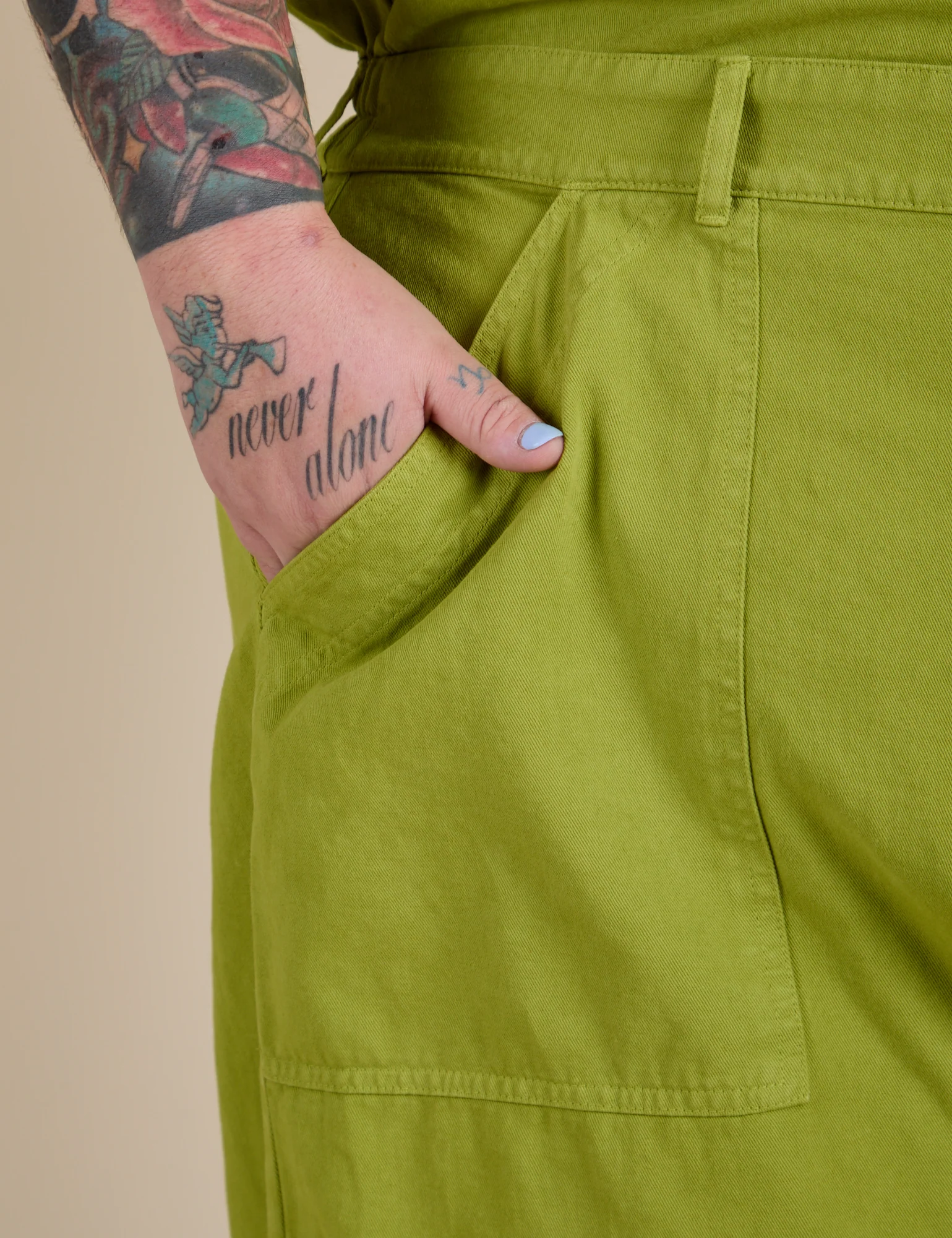 Short Sleeve Jumpsuit - Gross Green - Image 10