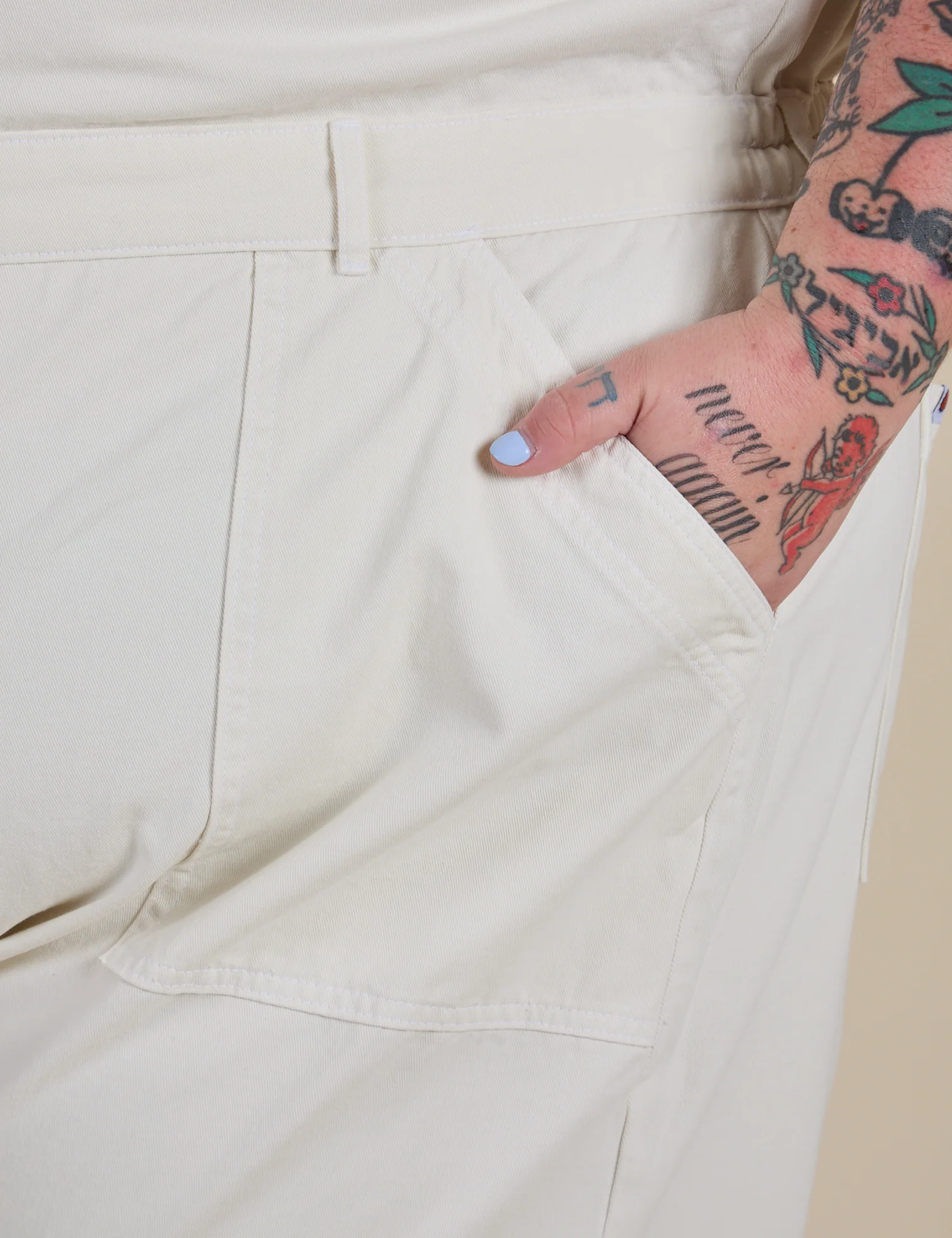 Short Sleeve Jumpsuit - Vintage Tee White - Image 12