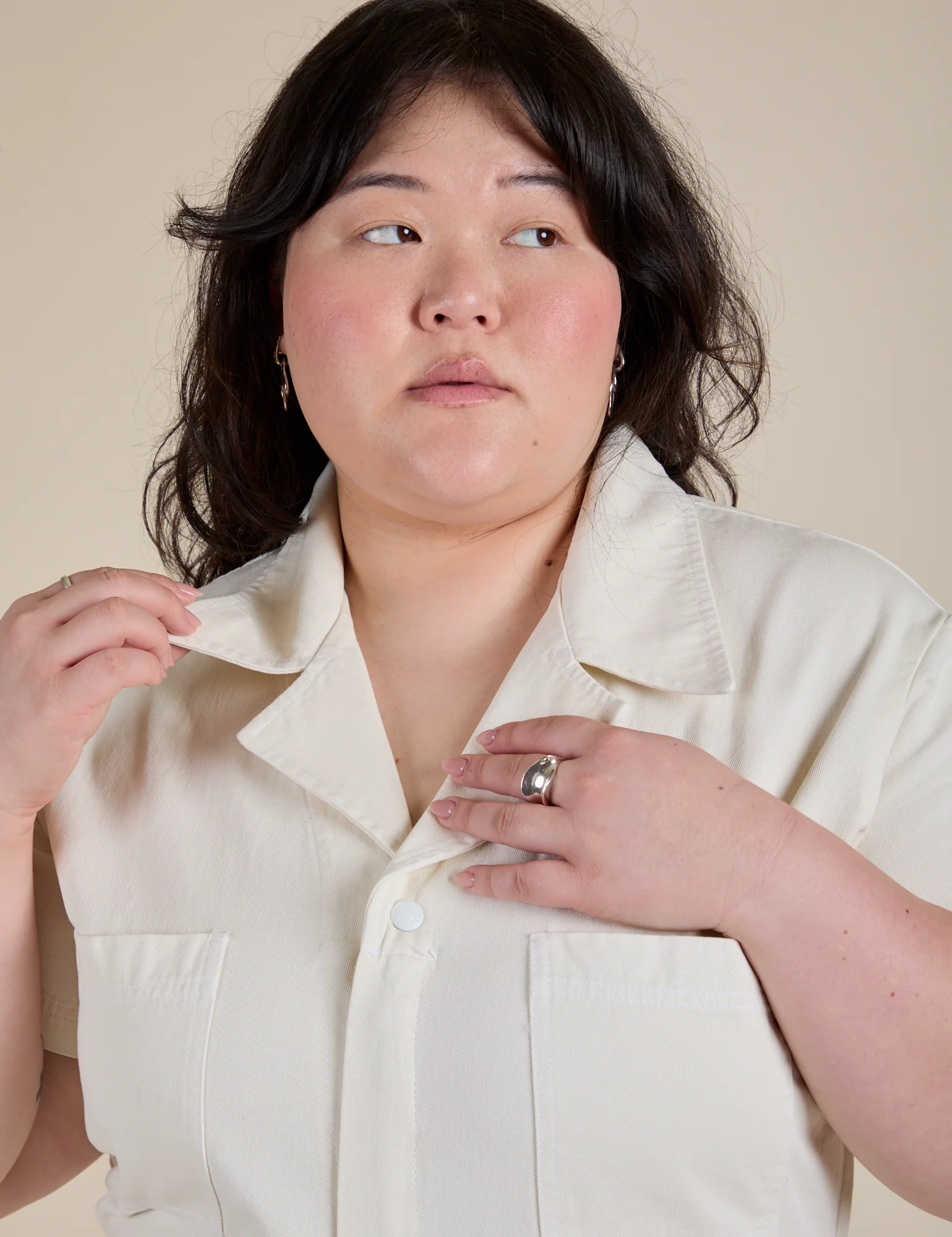 Short Sleeve Jumpsuit - Vintage Tee White - Image 26
