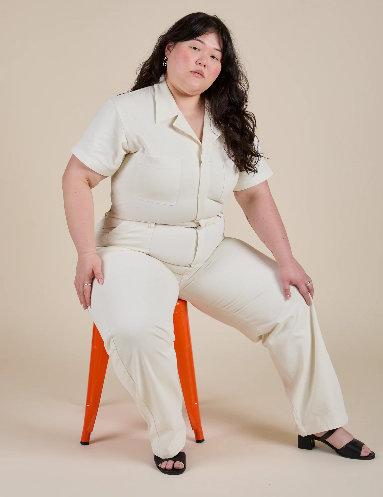 Short Sleeve Jumpsuit - Vintage Tee White - Image 32