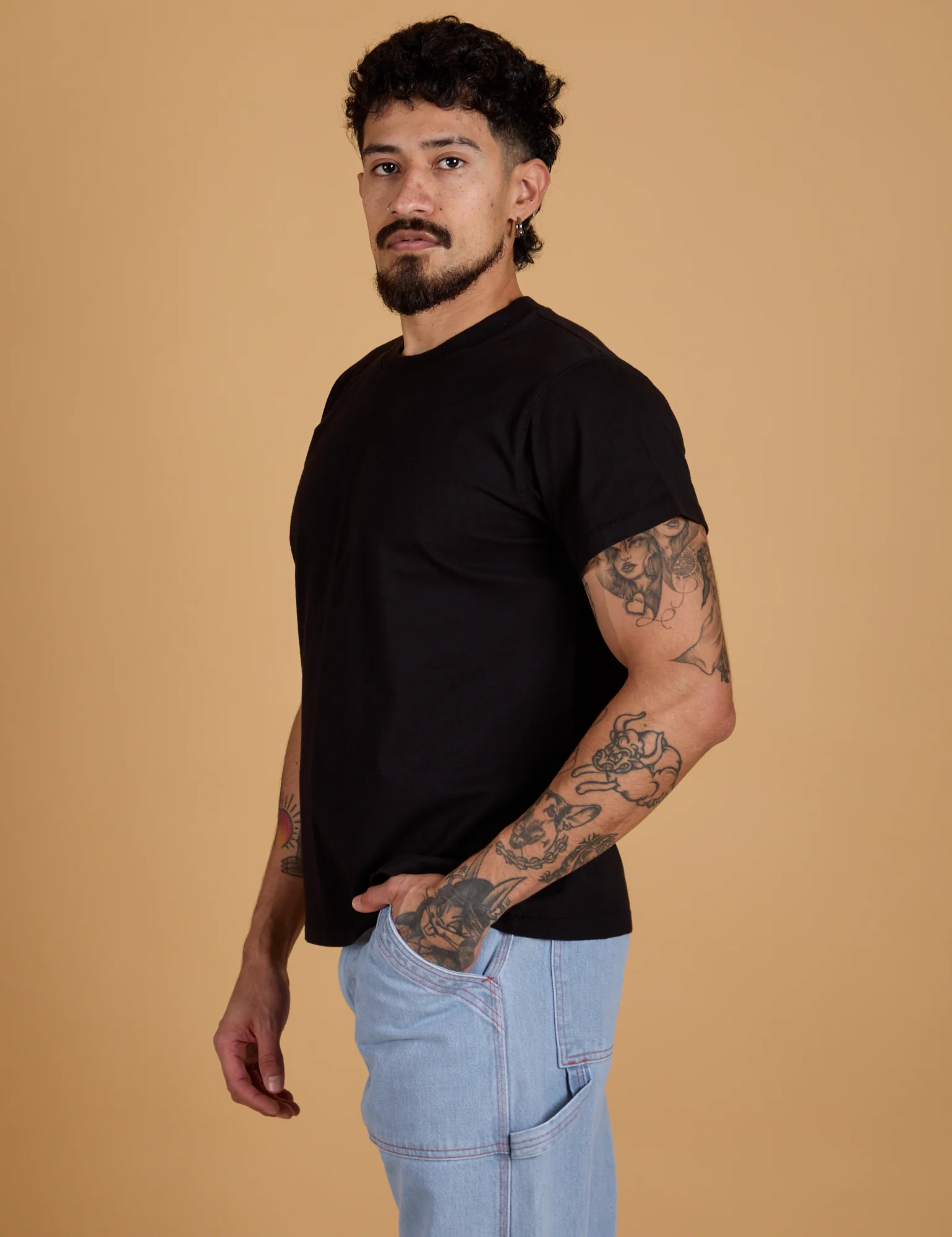 The Organic Vintage Tee - Basic Black - Image 10