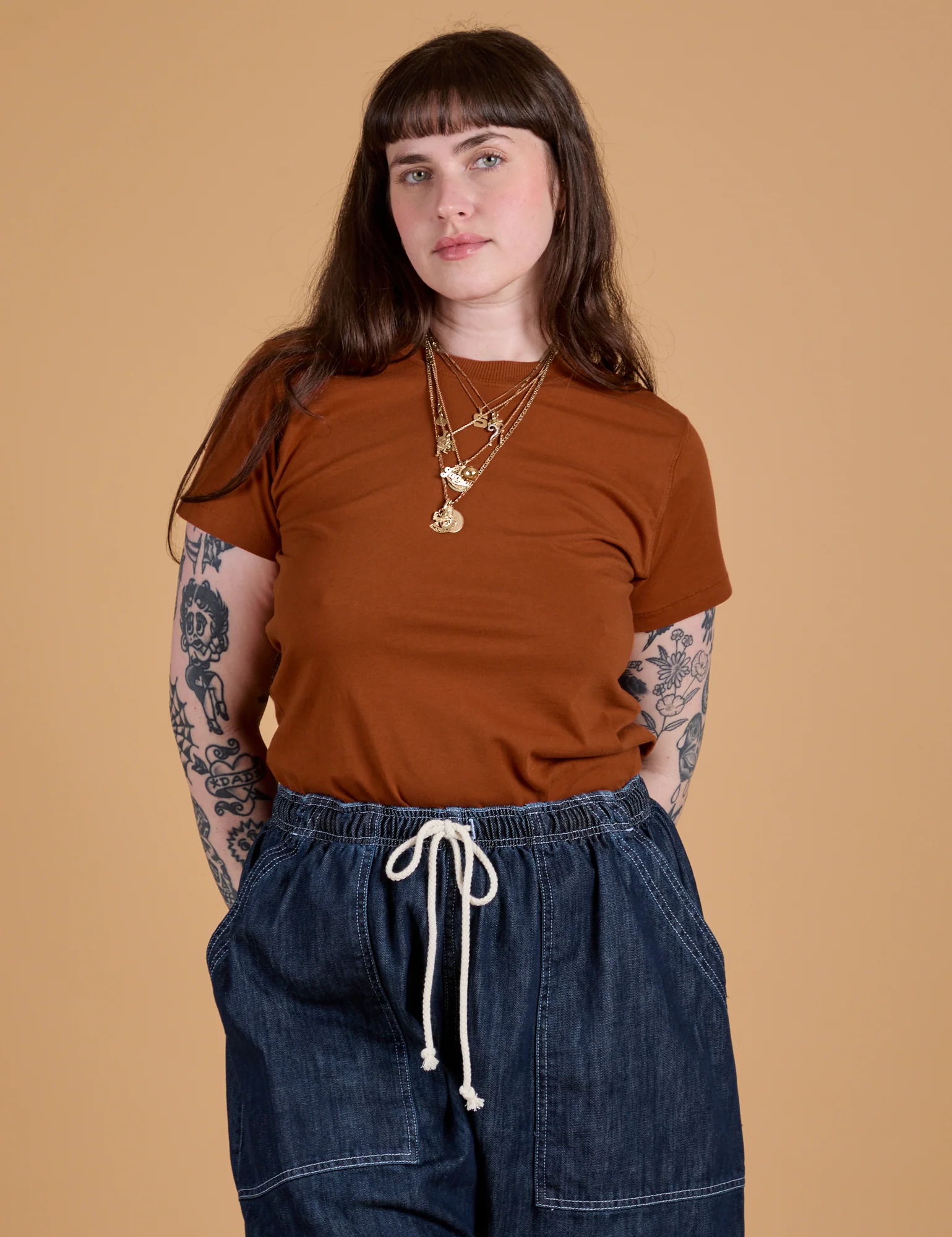The Organic Vintage Tee - Burnt Terracotta - Image 17