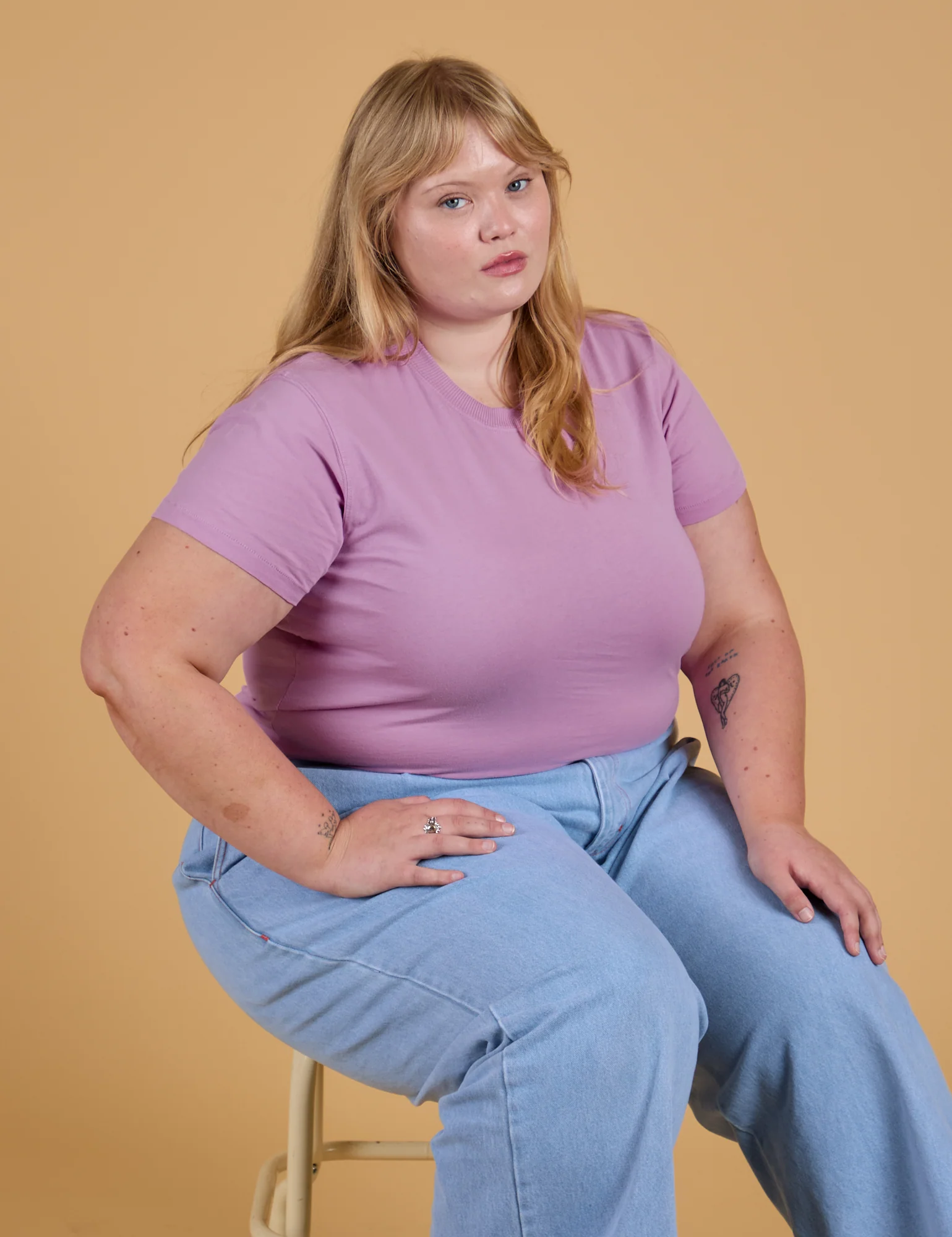 The Organic Vintage Tee - Lilac Purple - Image 17