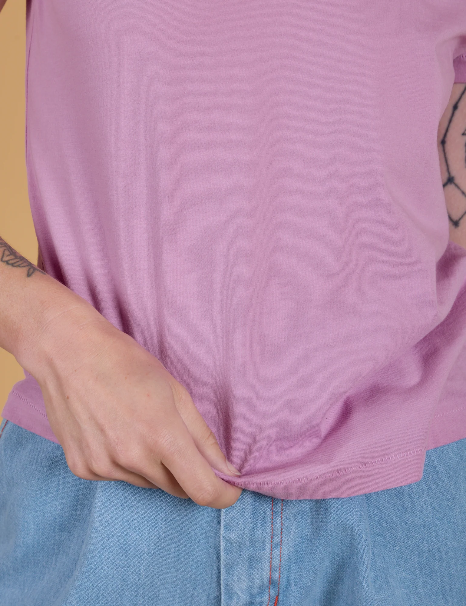 The Organic Vintage Tee - Lilac Purple - Image 19