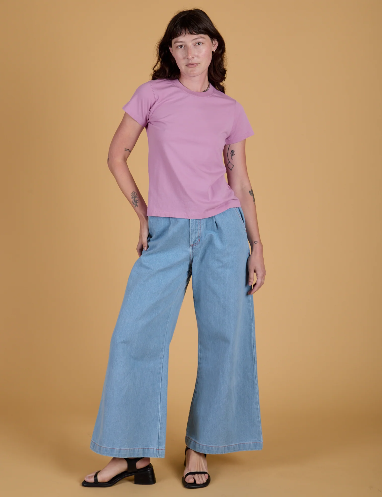 The Organic Vintage Tee - Lilac Purple - Image 20