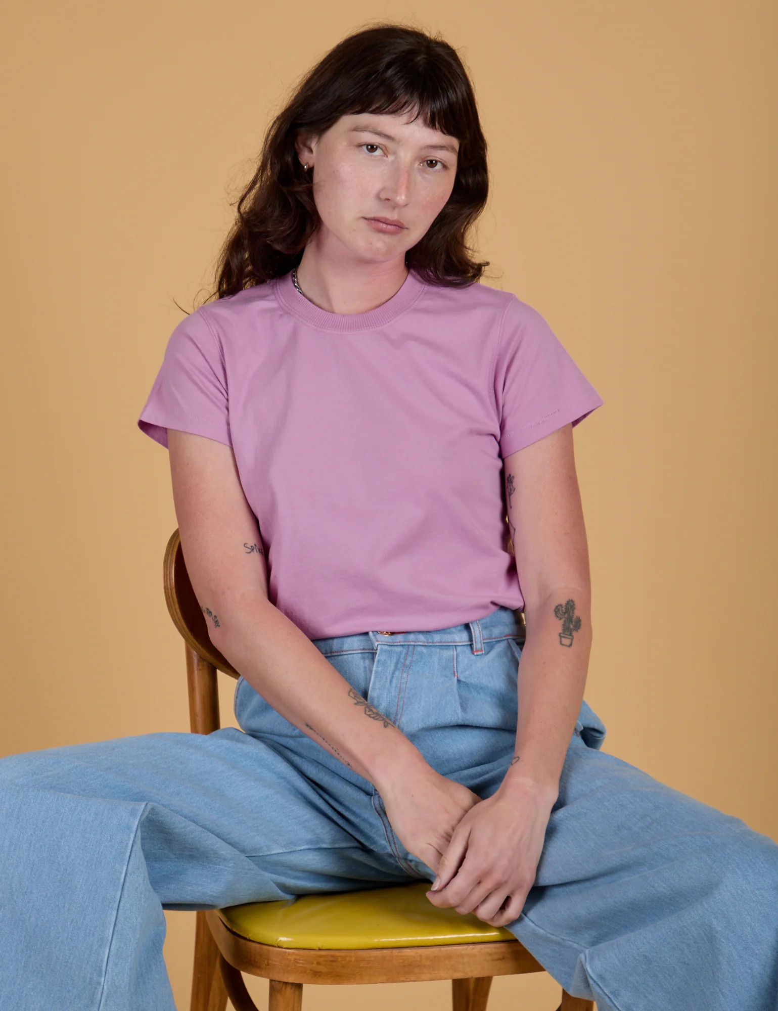 The Organic Vintage Tee - Lilac Purple - Image 26